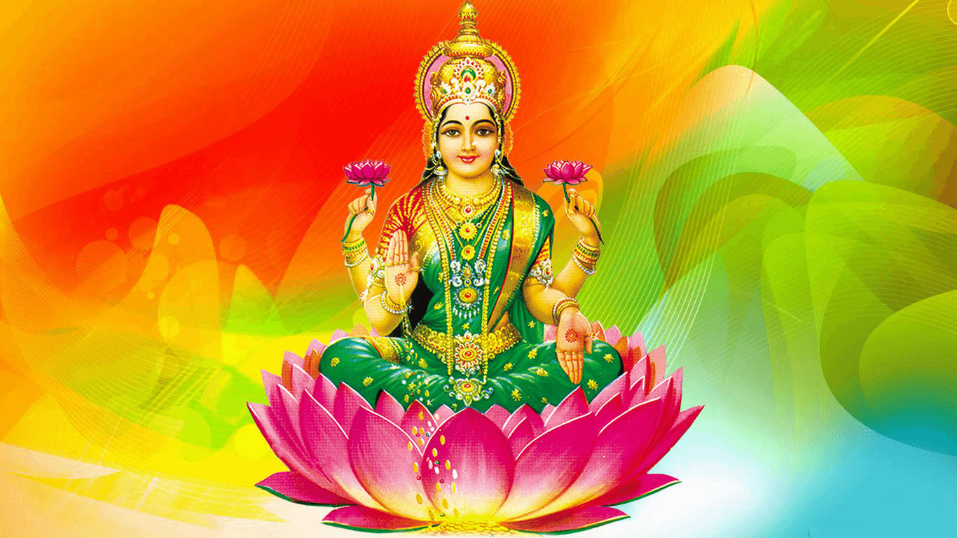 देवी लक्ष्मी की दिव्य कृपा वॉलपेपर