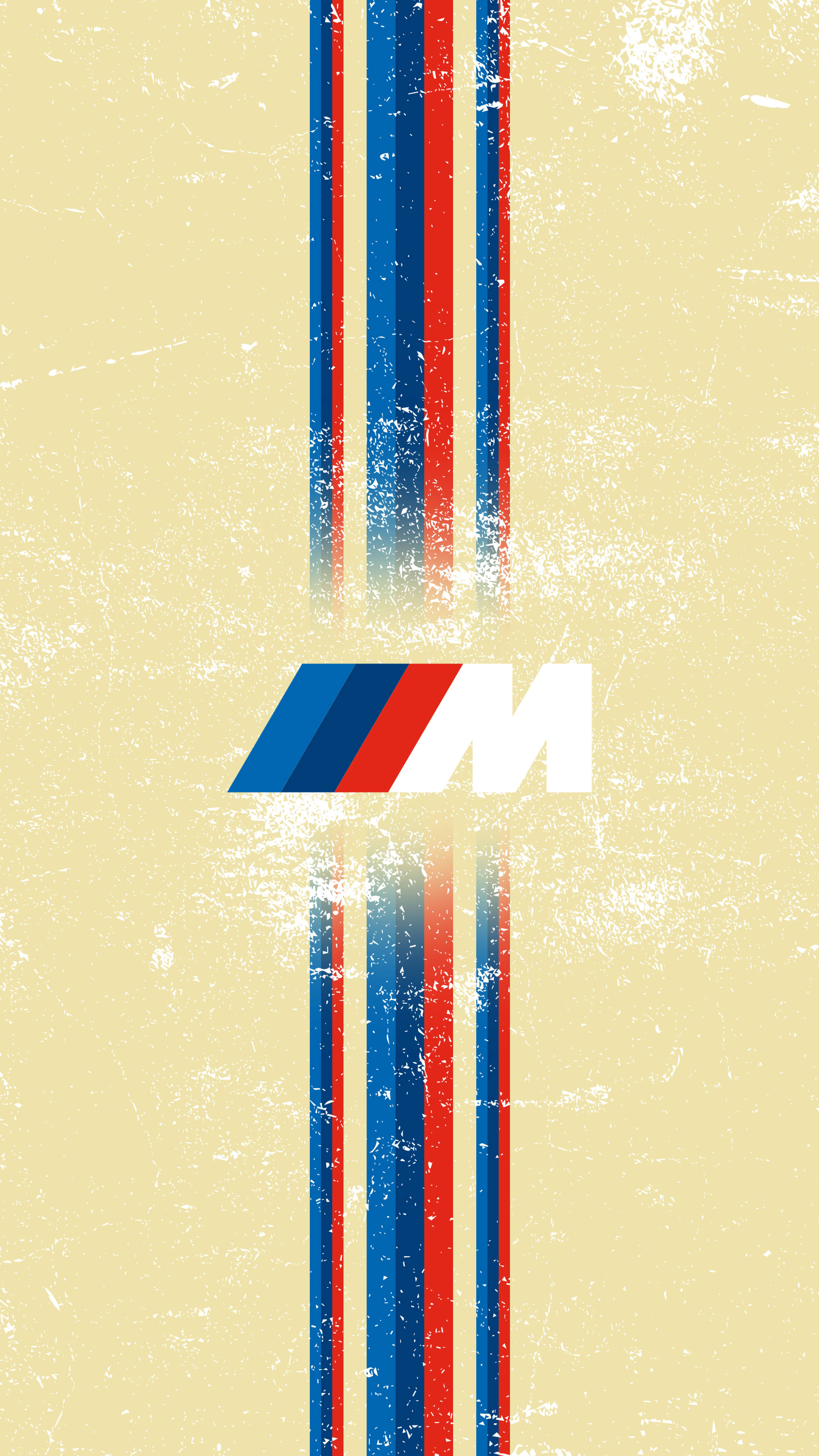 धारीदार पीला BMW M लोगो वॉलपेपर