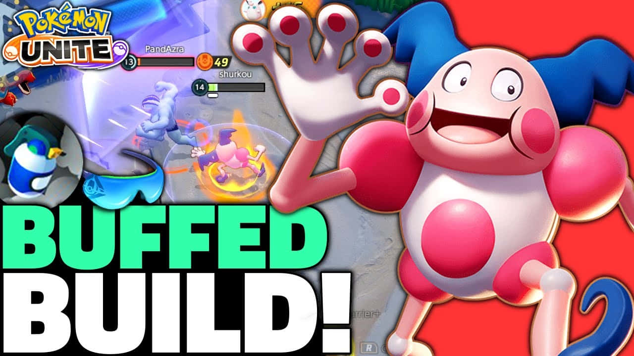 नए Pokemon Unite गेम में Mr. Mime के साथ प्रशिक्षण लें! वॉलपेपर