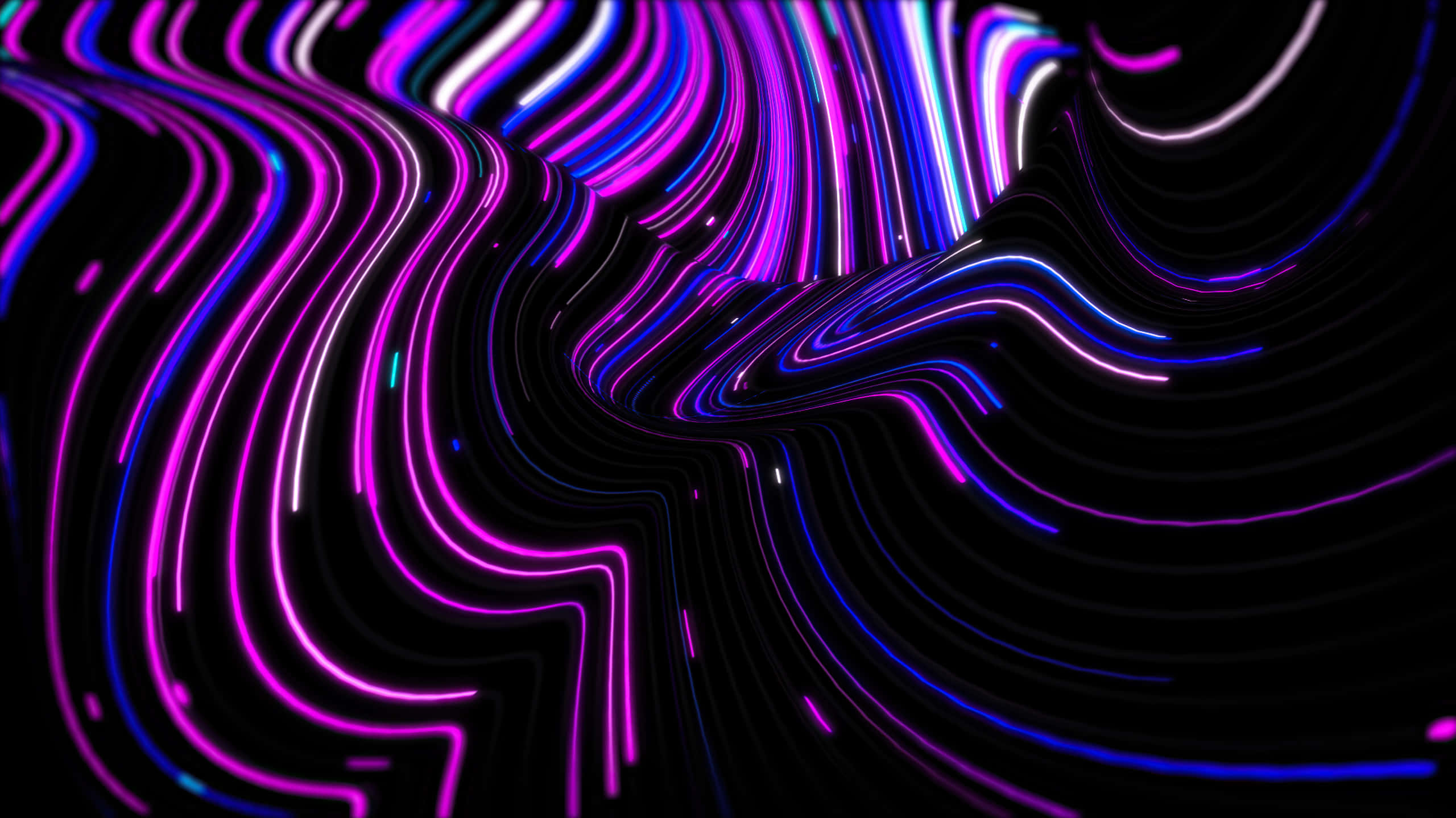 नियॉन पर्पल एब्स्ट्रैक्ट लाइन्स 1440p AMOLED बैकग्राउंड वॉलपेपर