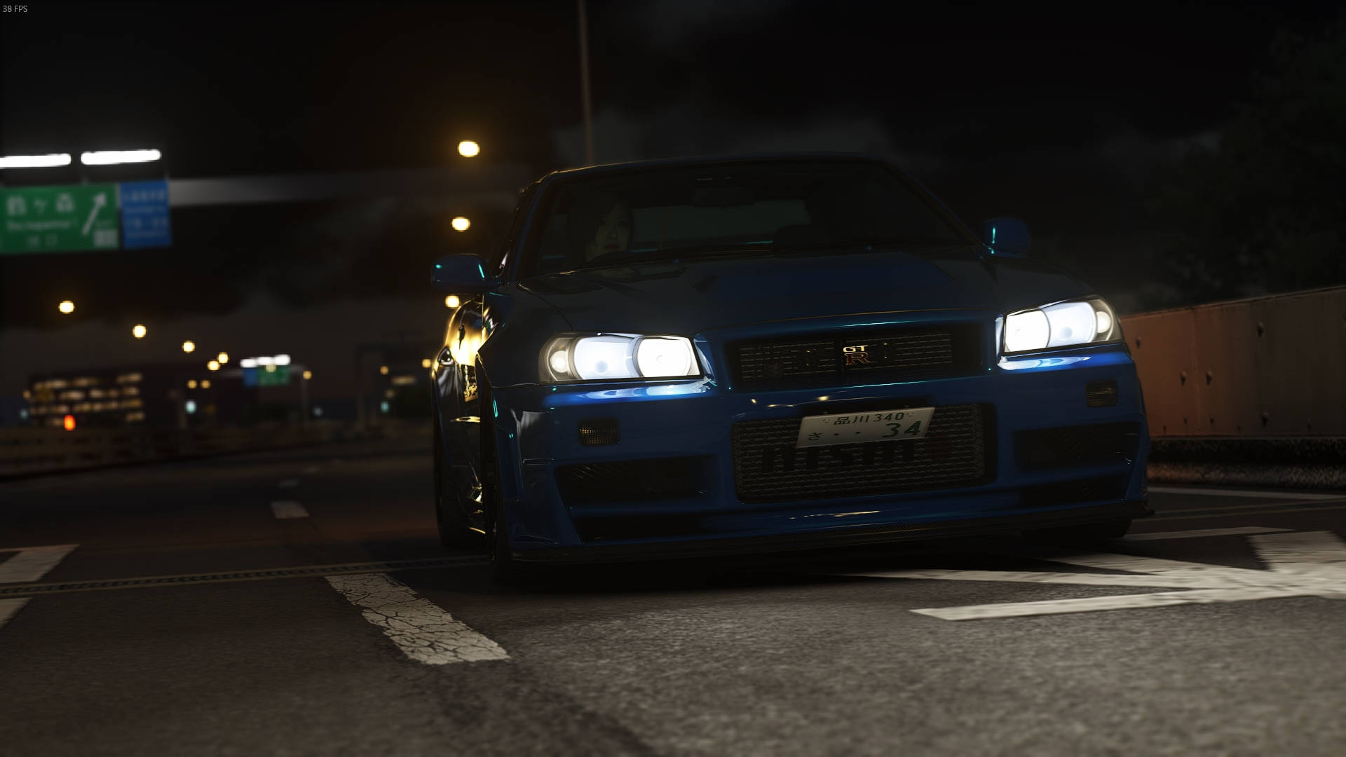 Assetto Corsa Skyline R34 Nismo वीडियो गेम HD वॉलपेपर | बैकग्राउंड इमेज — नीला वॉलपेपर