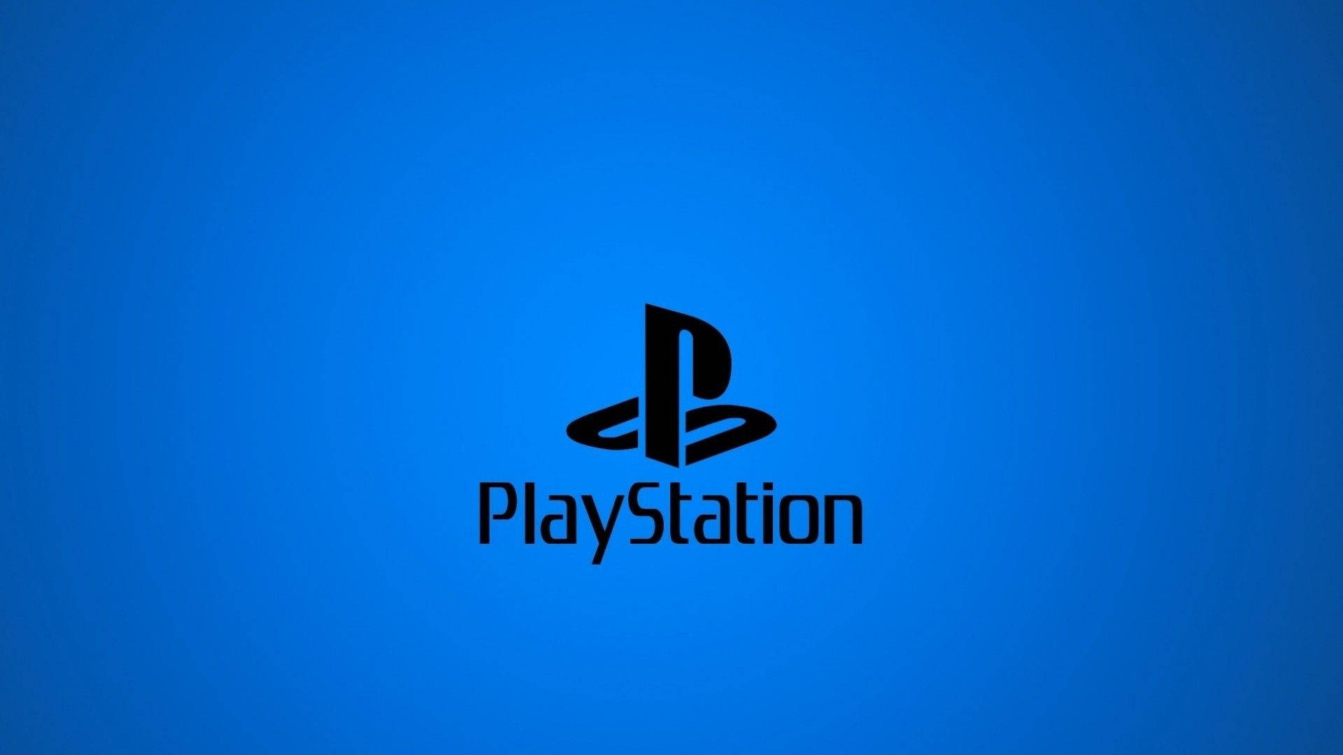 नीयन ब्लू PS4 लोगो वॉलपेपर