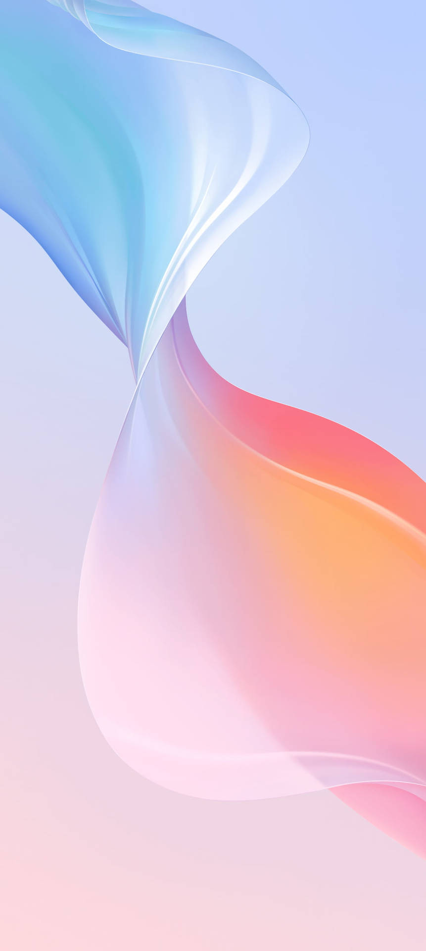 नीला और गुलाबी Vivo Y20 — पेस्टल एस्थेटिक जीआईएफ वॉलपेपर