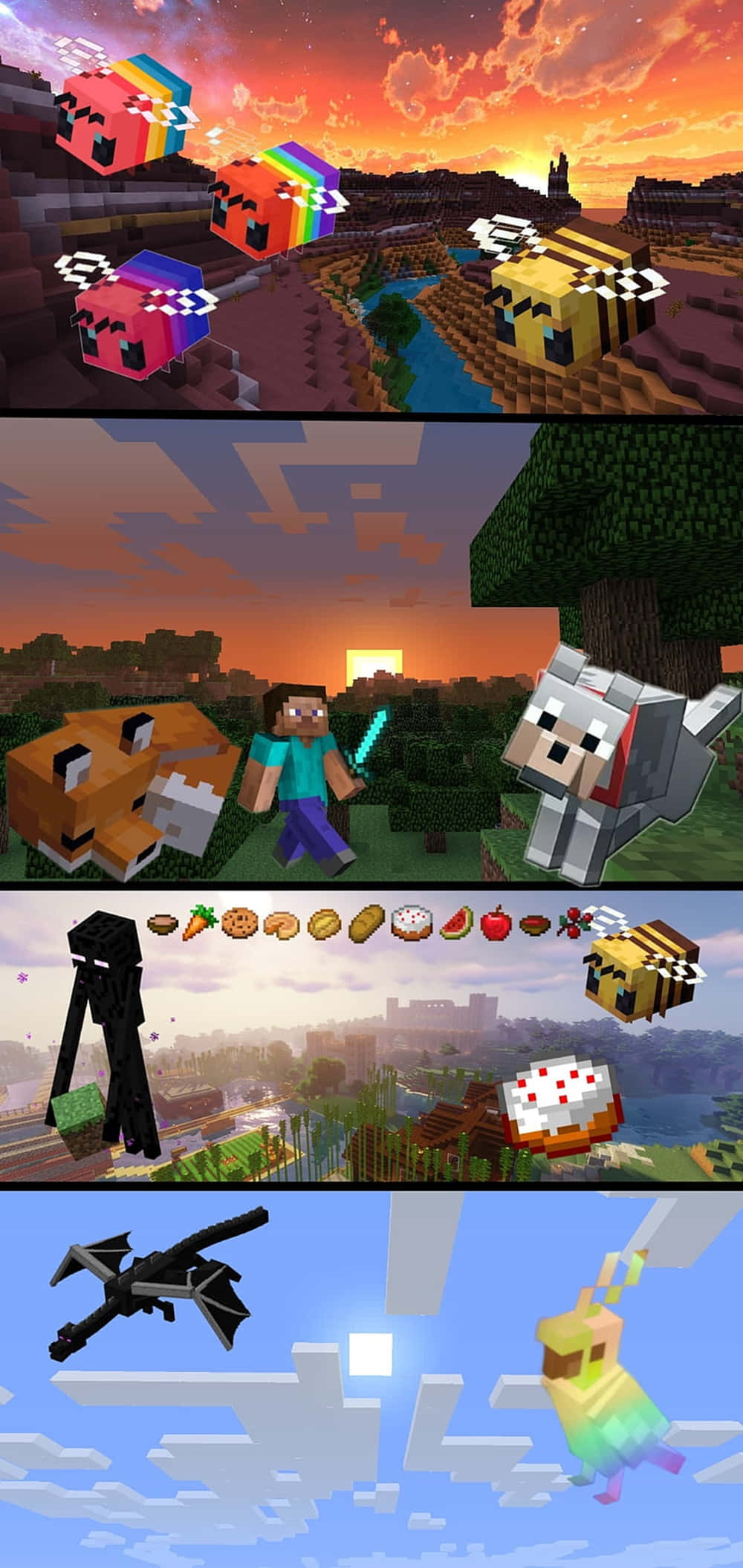 पिक्सेल 3एक्सएल Minecraft पृष्ठभूमि दृश्य वॉलपेपर