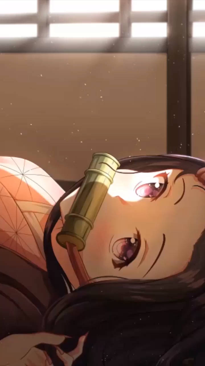 प्यारा एनीमे पीएफपी नेज़ुको कामदो वॉलपेपर