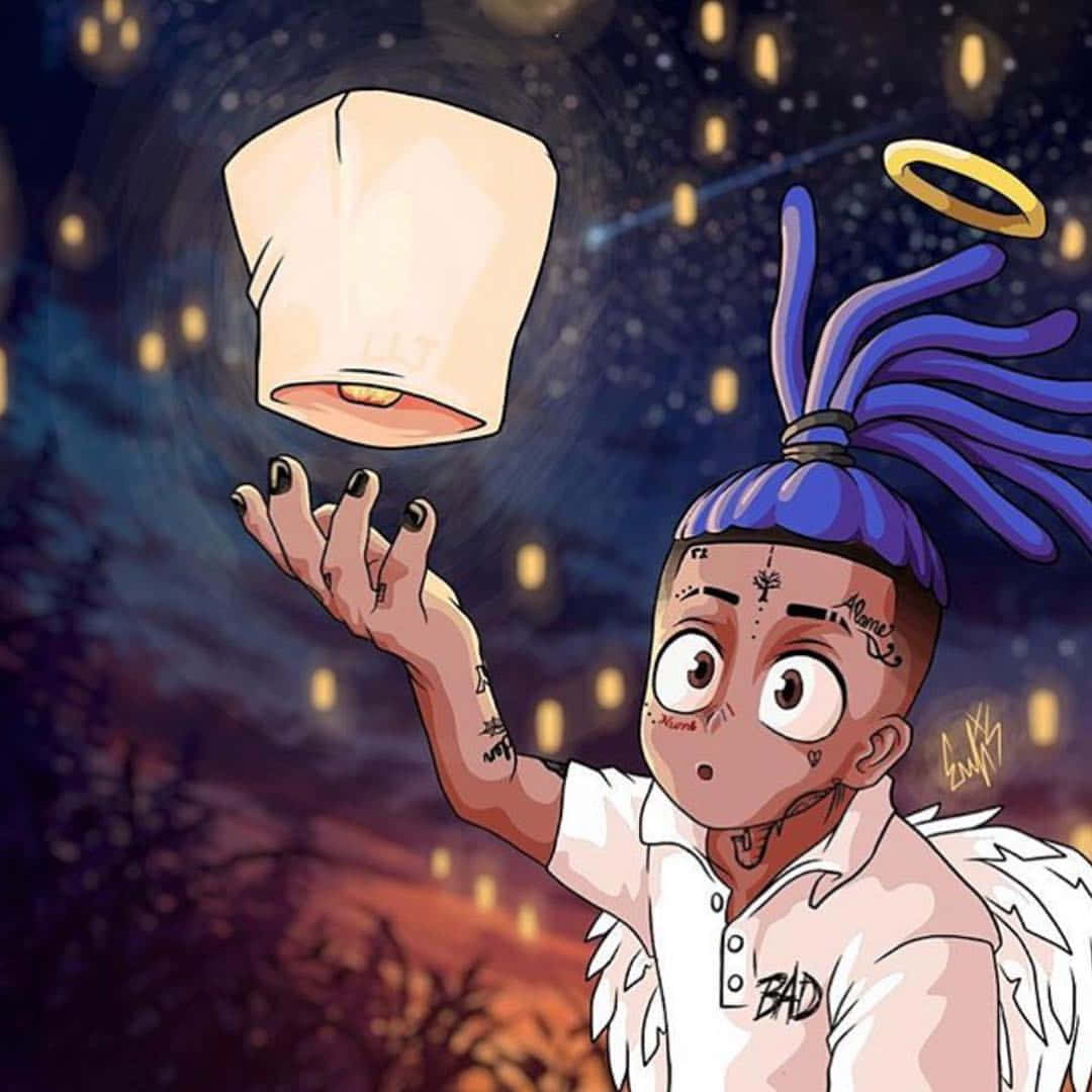 प्यारा कार्टून Xxxtentacion PFP वॉलपेपर