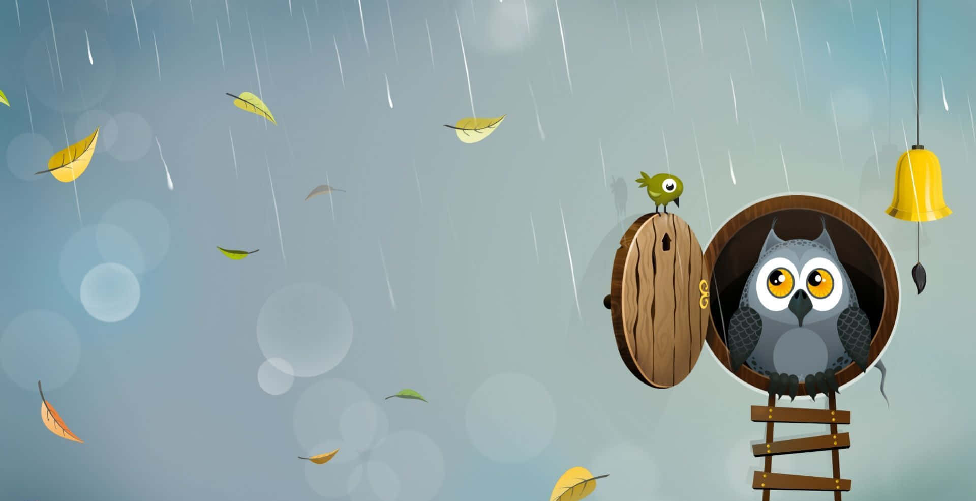 प्यारा सुंदर उल्लू वॉलपेपर