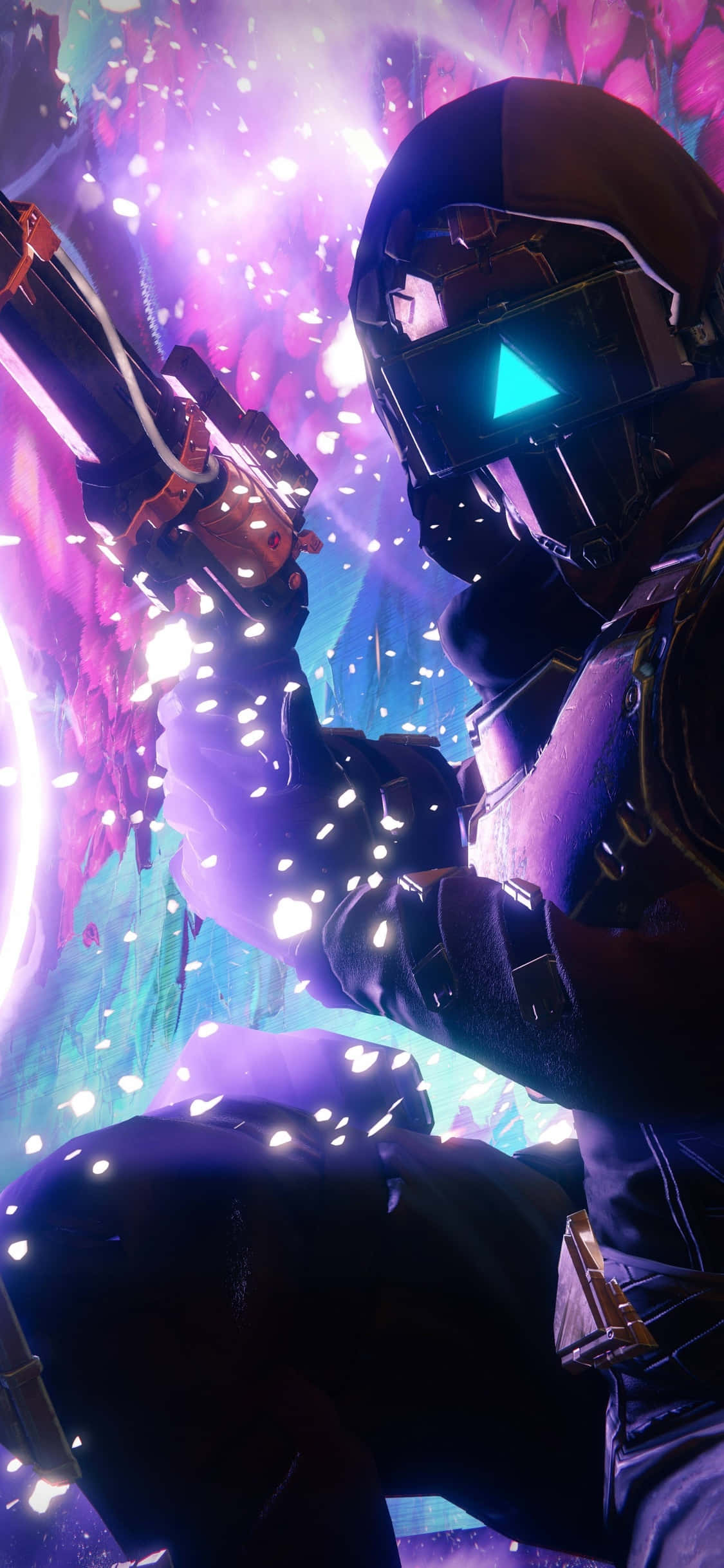 प्रतिष्ठित iPhone Xs और Destiny 2 के साथ अपने अंतरिक्षीय खेल को बढ़ाएं वॉलपेपर