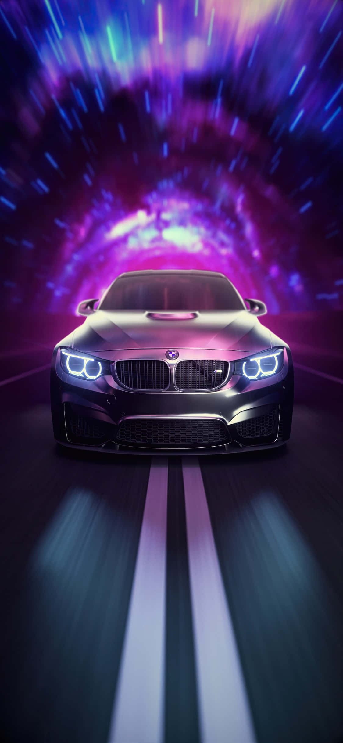 "प्रमाणित शैली - iPhone X और BMW पूर्ण सामंजस्य में।" वॉलपेपर