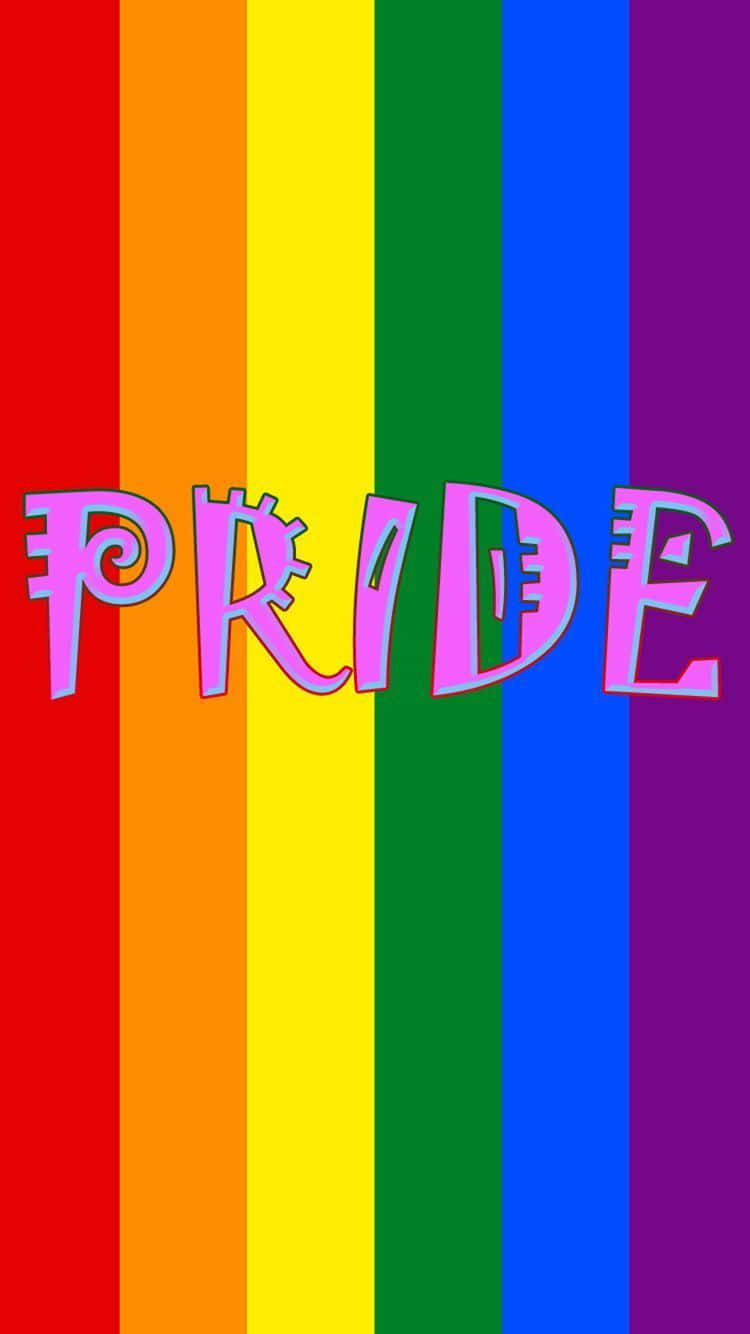 प्राइड एस्थेटिक LGBT रेनबो वॉलपेपर