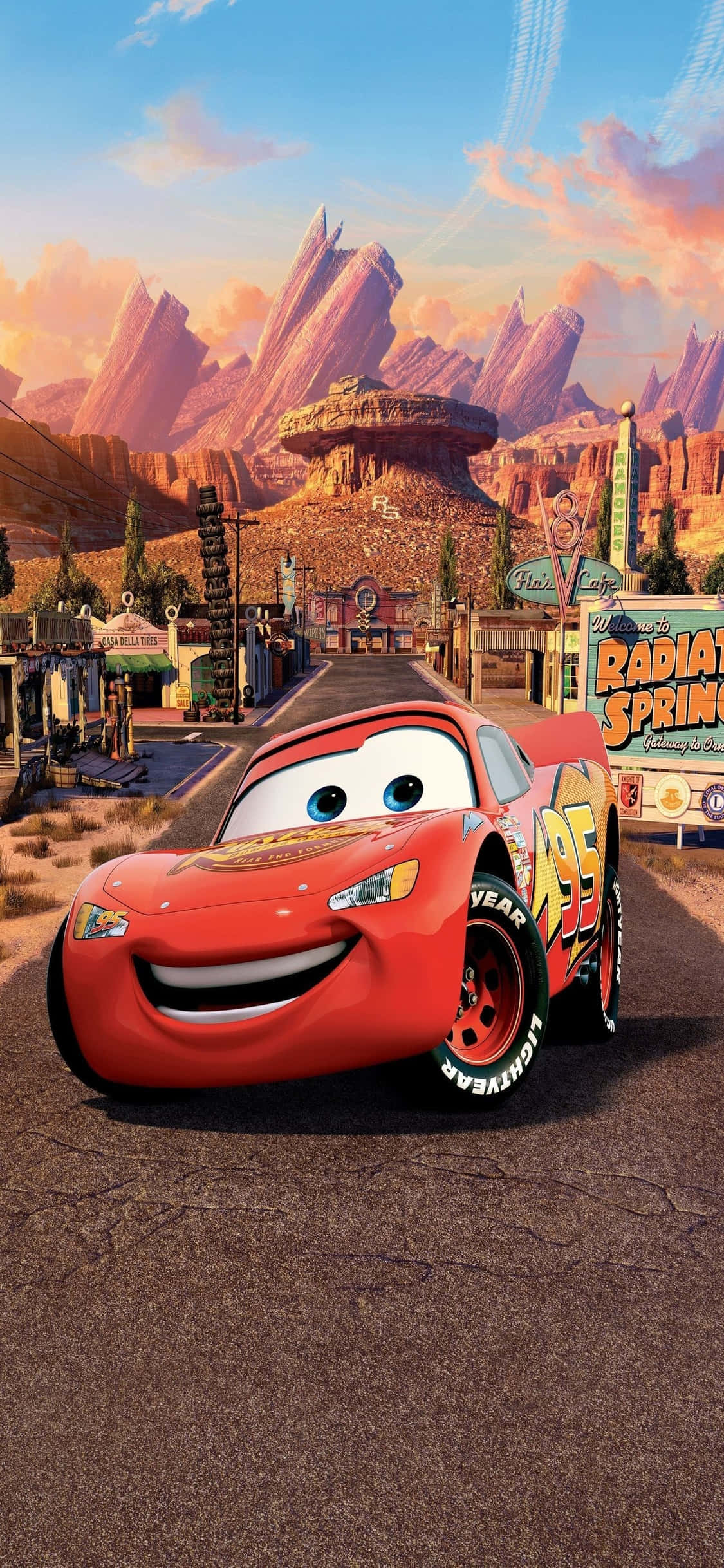 पेशेवर रेसर McQueen iPhone X कार्स बैकग्राउंड वॉलपेपर