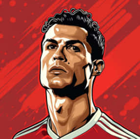 क्रिस्टियानो रोनाल्डो, Cr7, फुटबॉल, गोट, रोनाल्डो, लाल, शक्तिशाली, सॉकर, एस्थेटिक — फुटबॉल वॉलपेपर