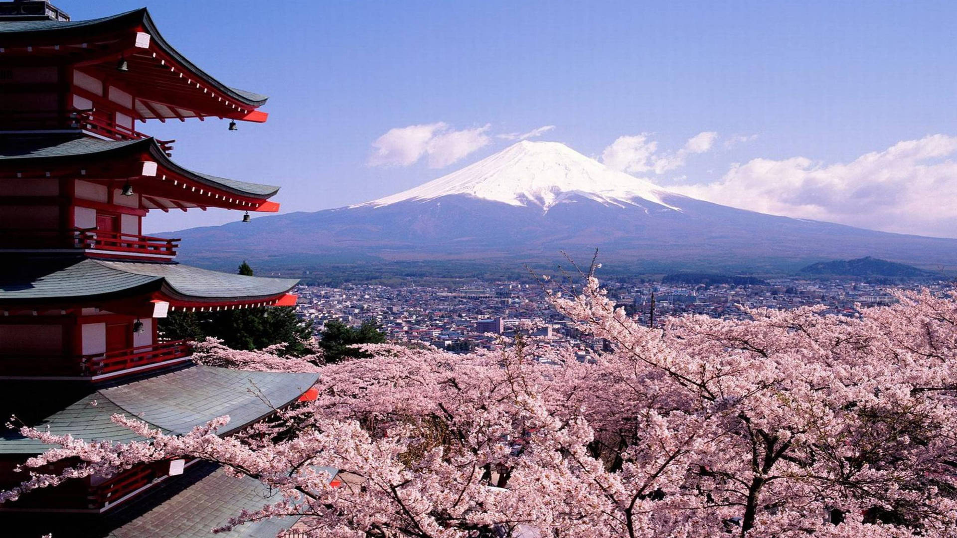 बर्फीला माउंट फ़ूजी जापान वॉलपेपर — Japan GIF वॉलपेपर