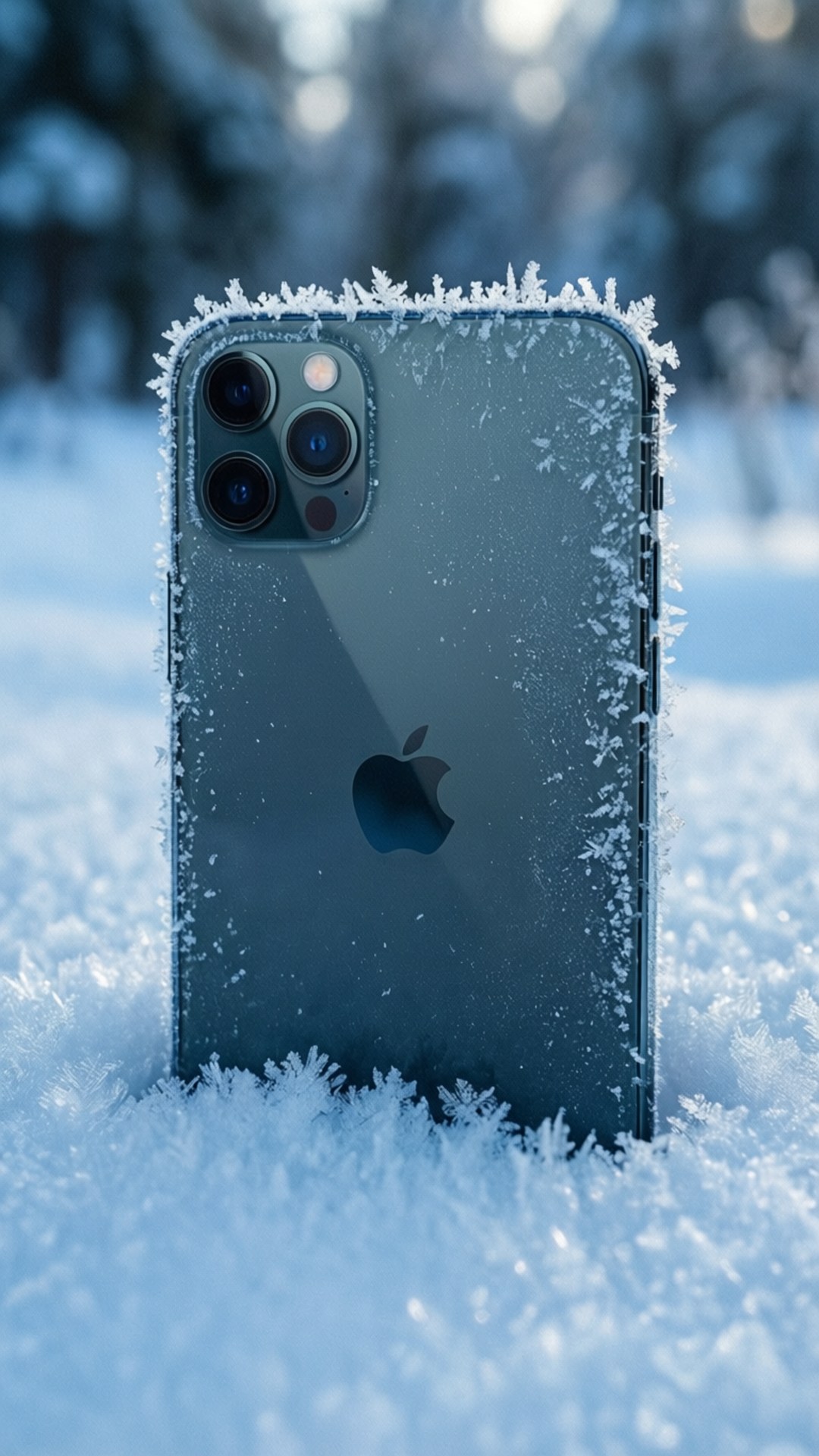 बर्फीली सर्दी iPhone वॉलपेपर