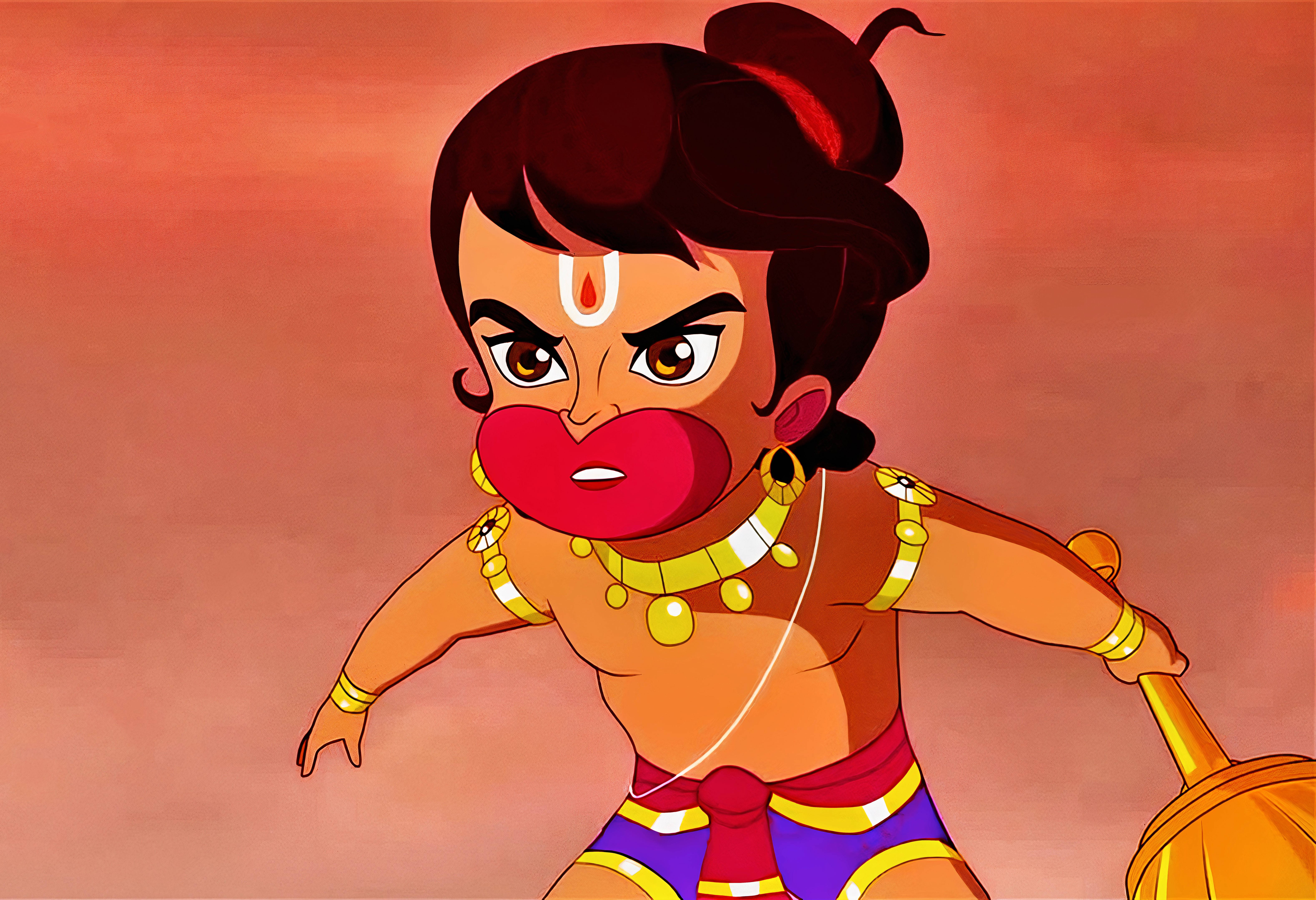 बाल हनुमान का उग्र रूप वॉलपेपर