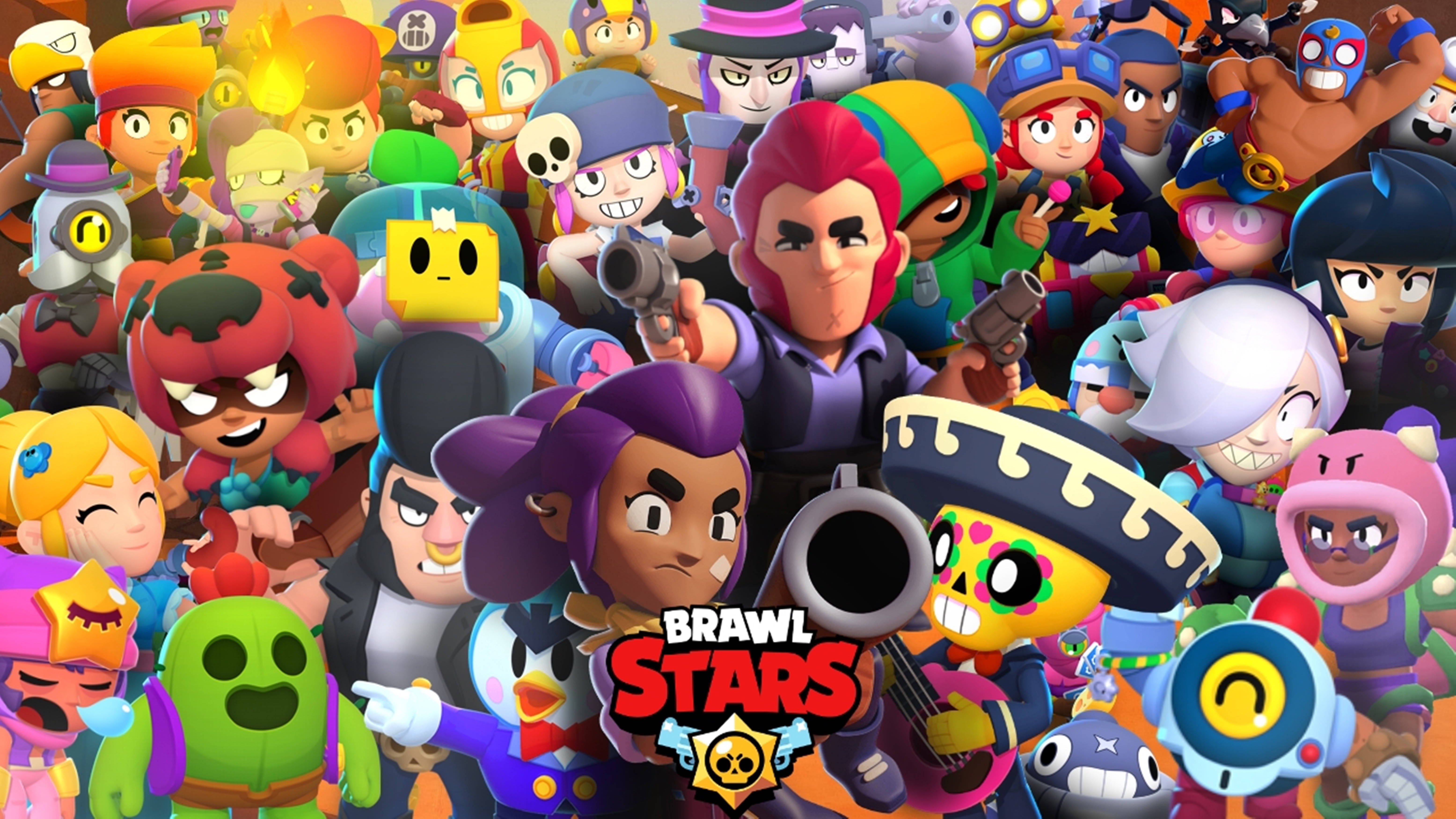 बेहतरीन किरदारों का समूह Brawl Stars 4K वॉलपेपर