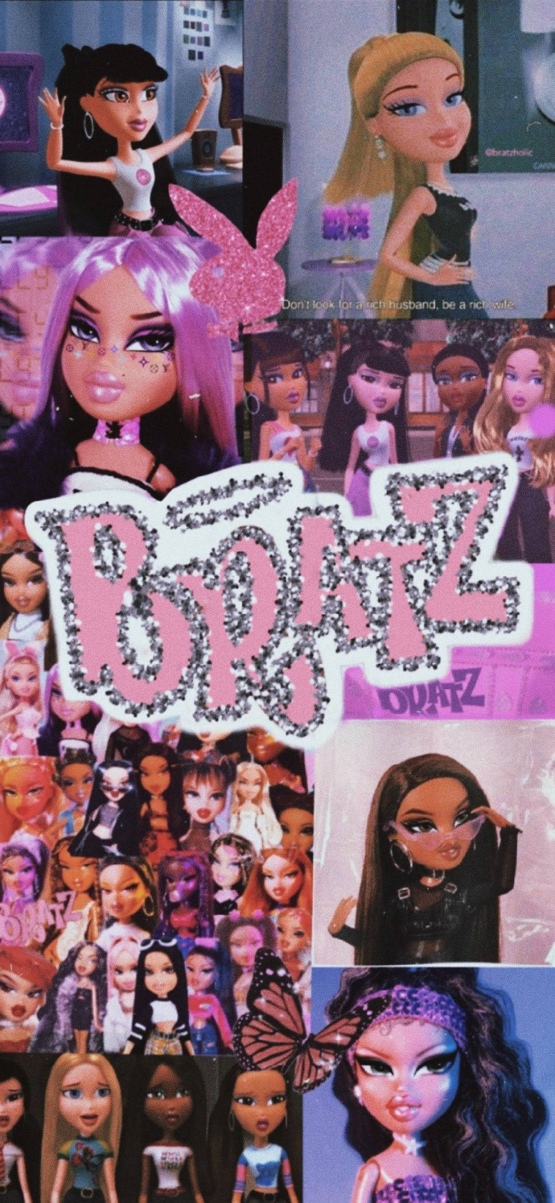Bratz गुड़िया फोटो कोलाज वॉलपेपर