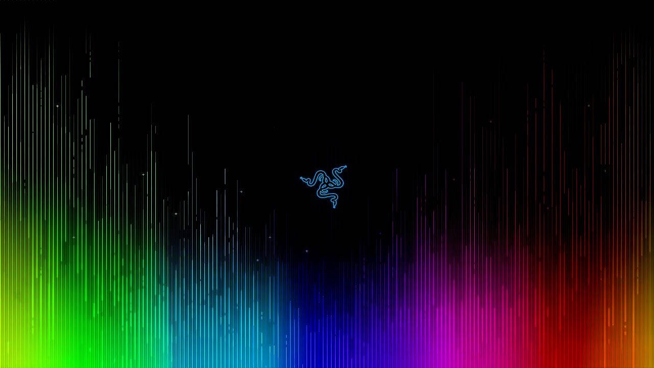 ब्लू रेज़र लोगो RGB 4K वॉलपेपर