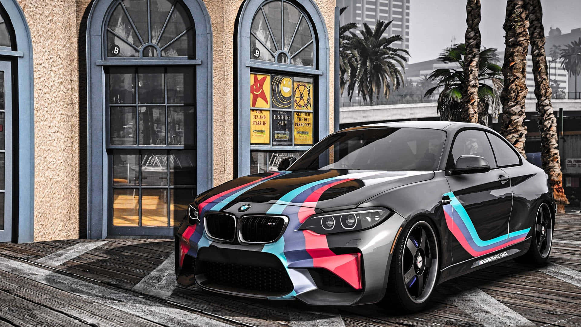 ब्लैक BMW M2 1920x1080 M सीरीज बैकग्राउंड वॉलपेपर