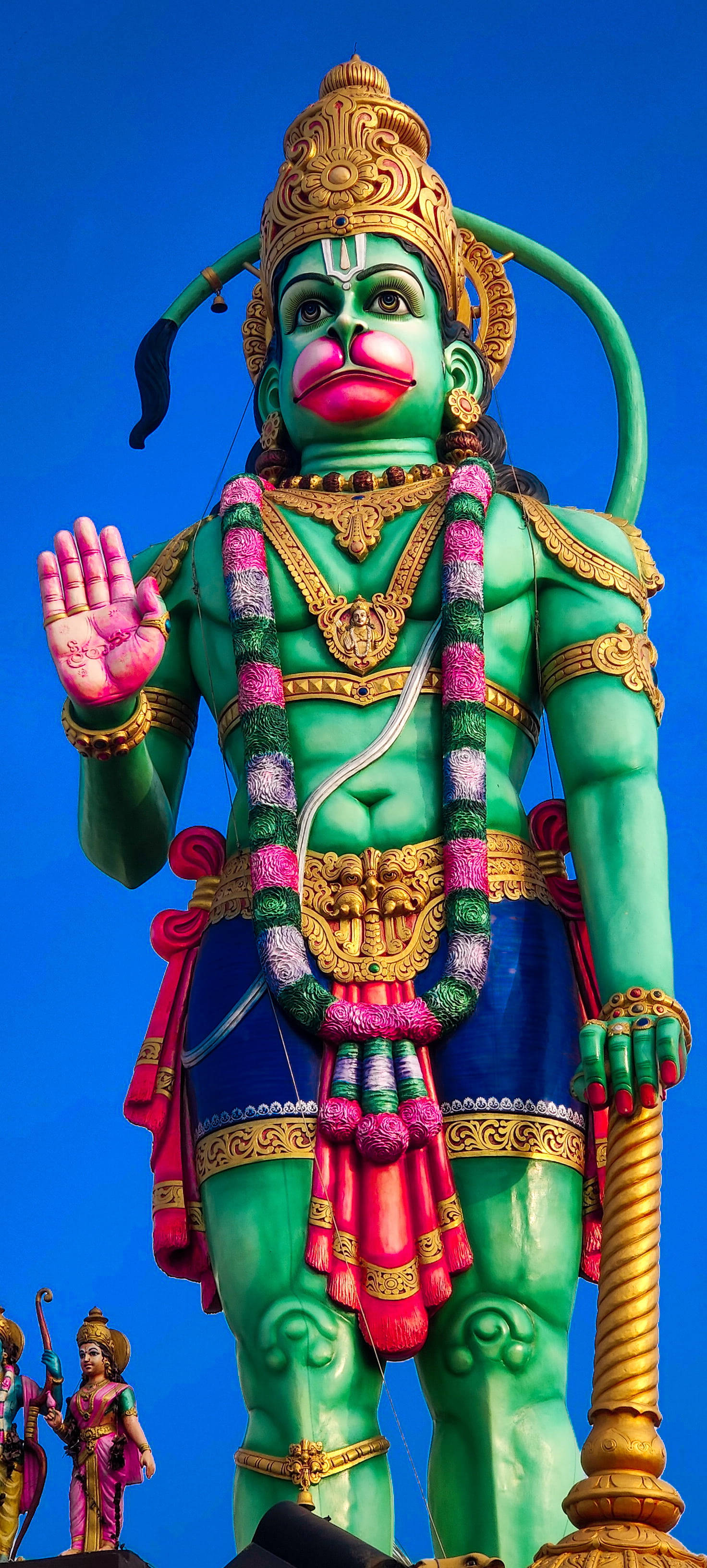 भगवान हनुमान विशाल हरी प्रतिमा वॉलपेपर