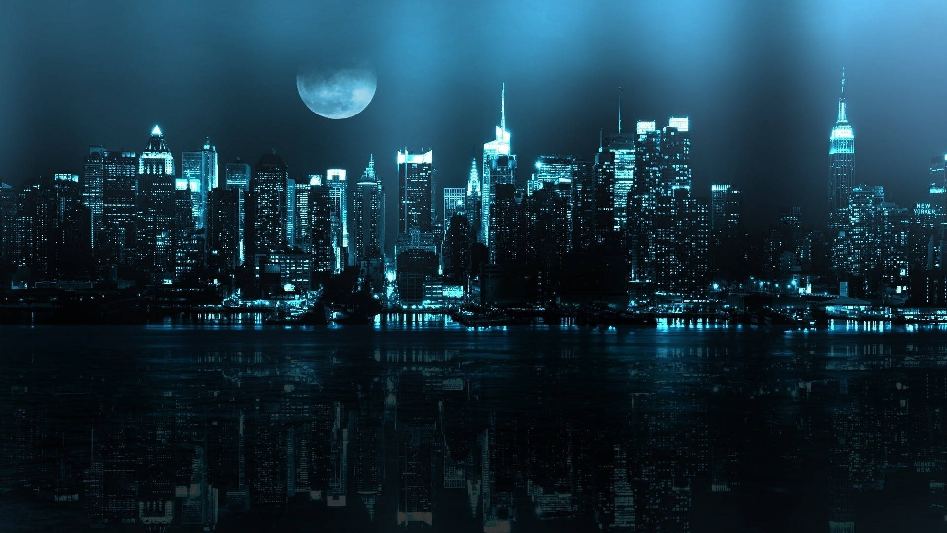 भविष्य का अंधेरा शहर वॉलपेपर