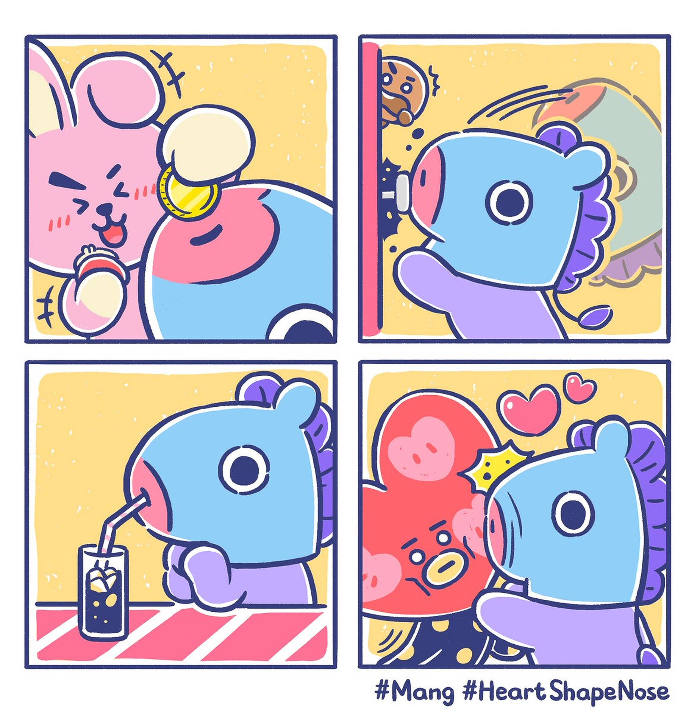 मंग Bt21 कॉमिक्स वॉलपेपर