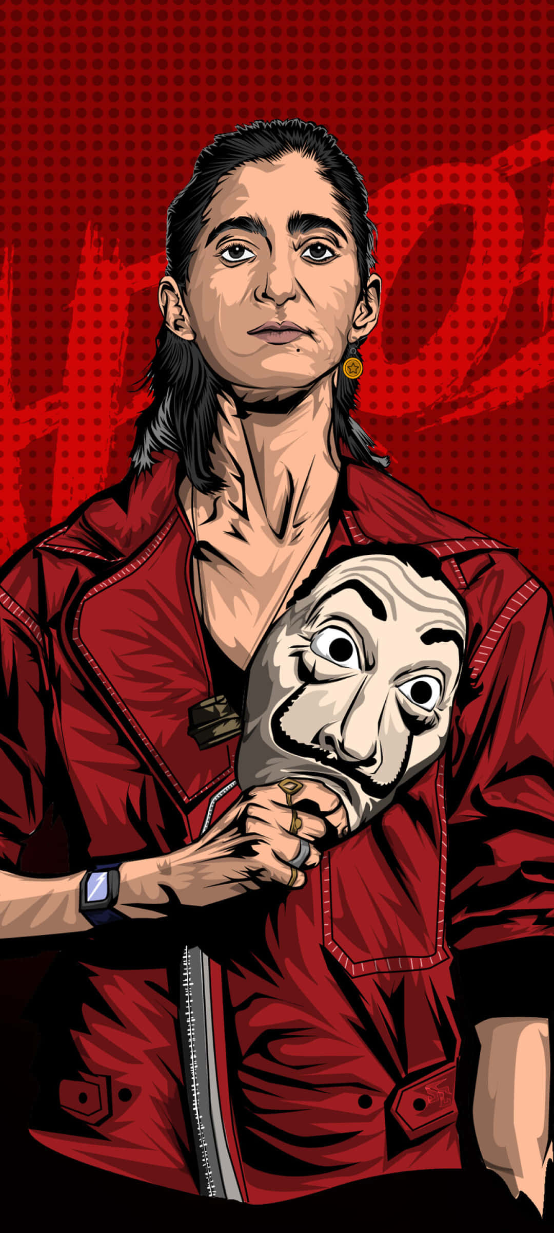 मनी हीस्ट नैरोबी पोस्टर वॉलपेपर