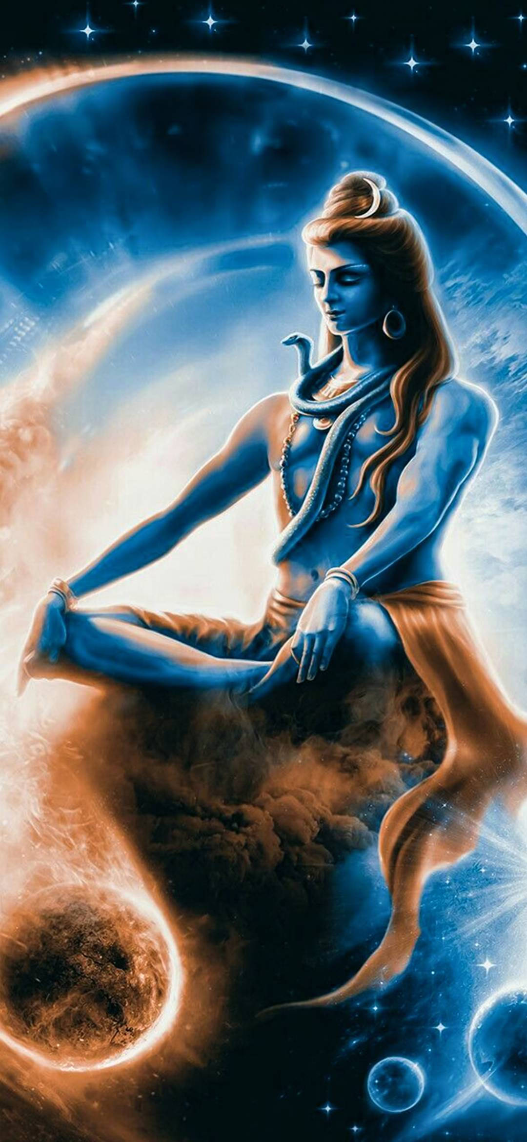 महाकाल गैलेक्सी आर्ट वॉलपेपर