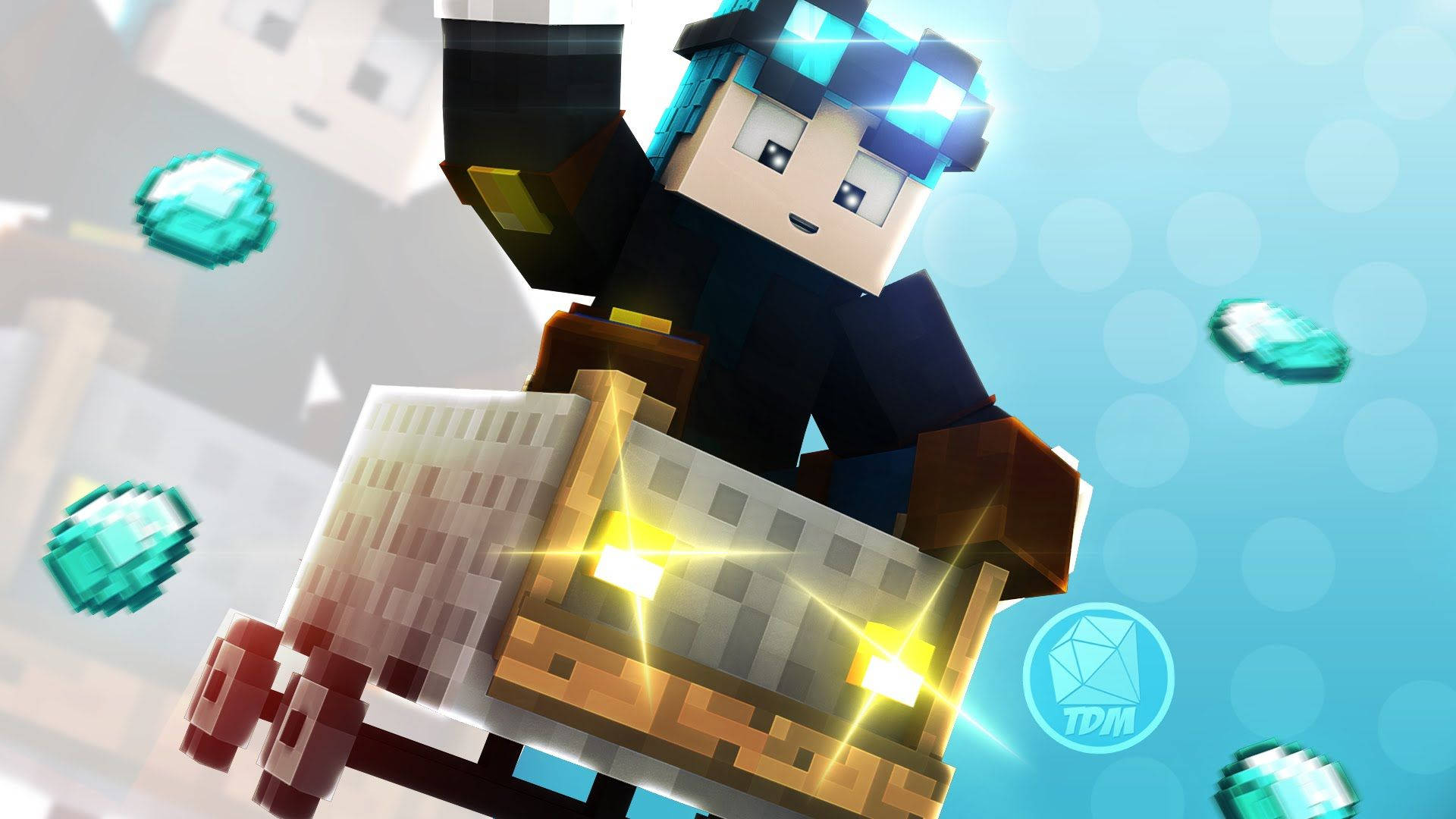 Minecraft Speedart Minecart वॉलपेपर — माइनक्राफ्ट वॉलपेपर