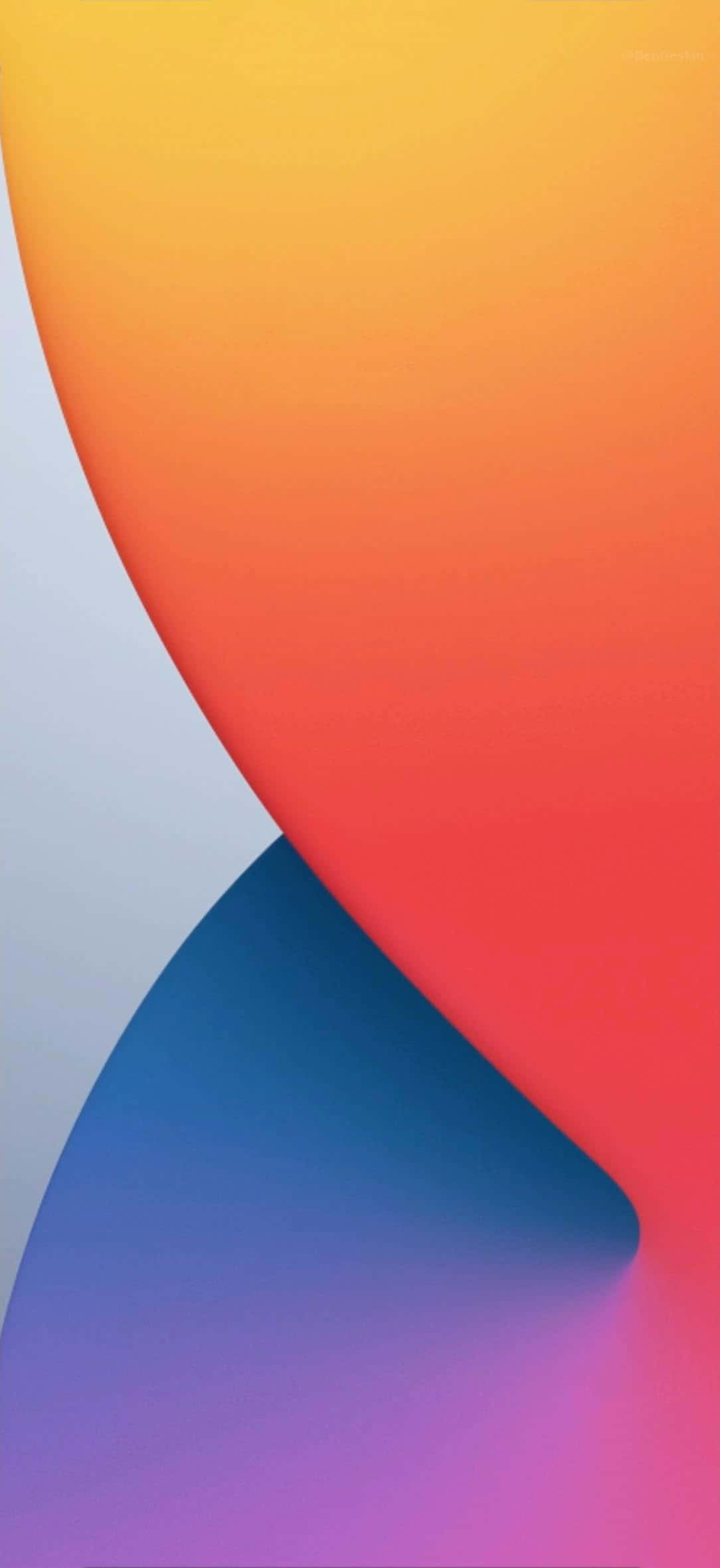 मानक रंगीन अमूर्त iOS 14 वॉलपेपर