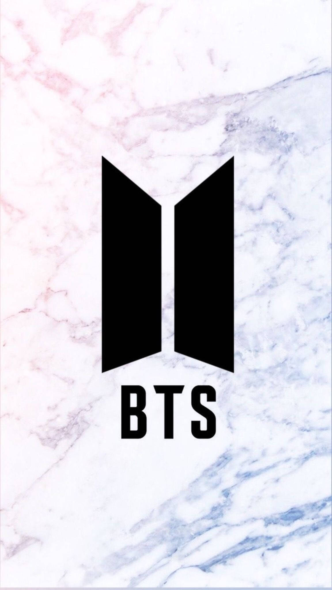 मिनिमलिस्ट ब्लैक BTS लोगो वॉलपेपर