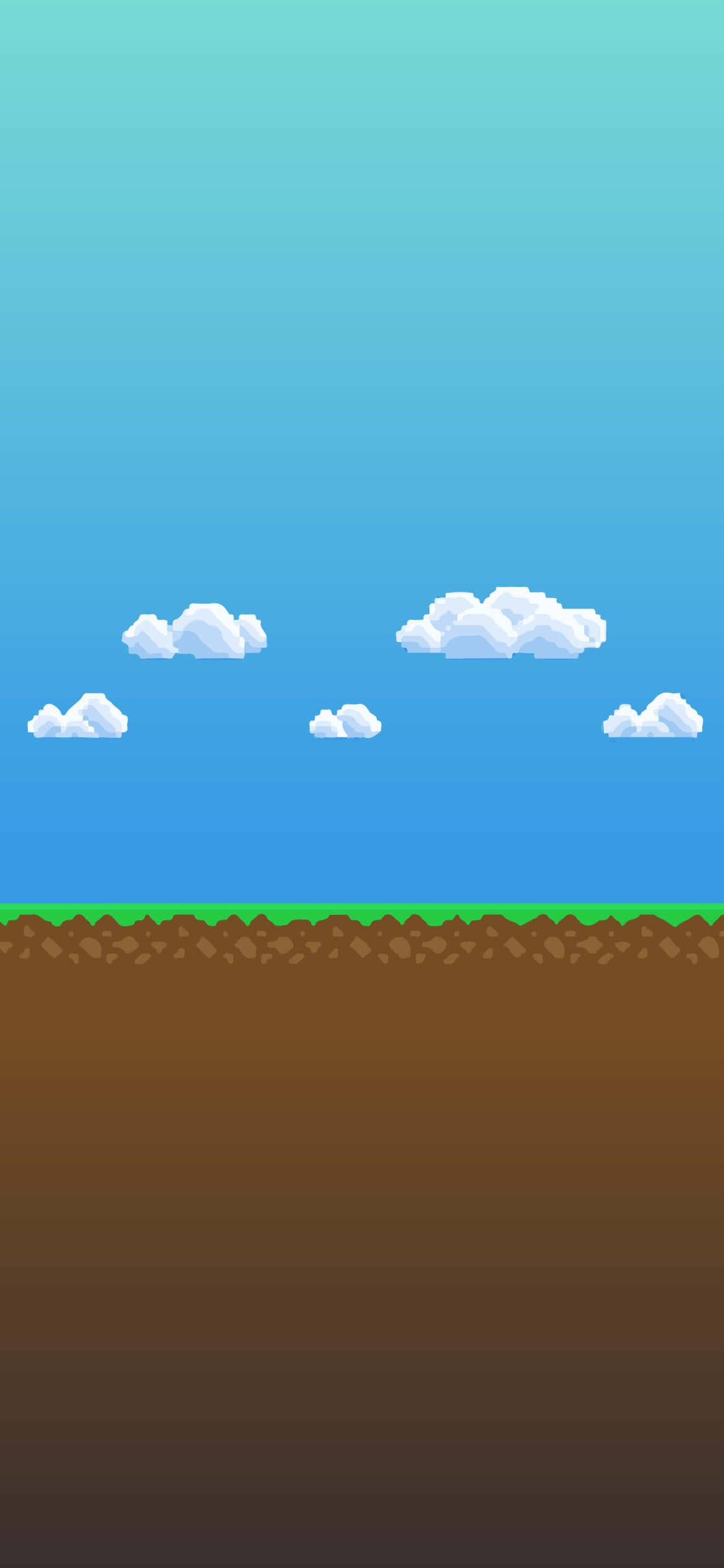 रंगीन बर्फ से ढके शिखर के चारों ओर देवदार के पेड़, Pixel Landscape वॉलपेपर