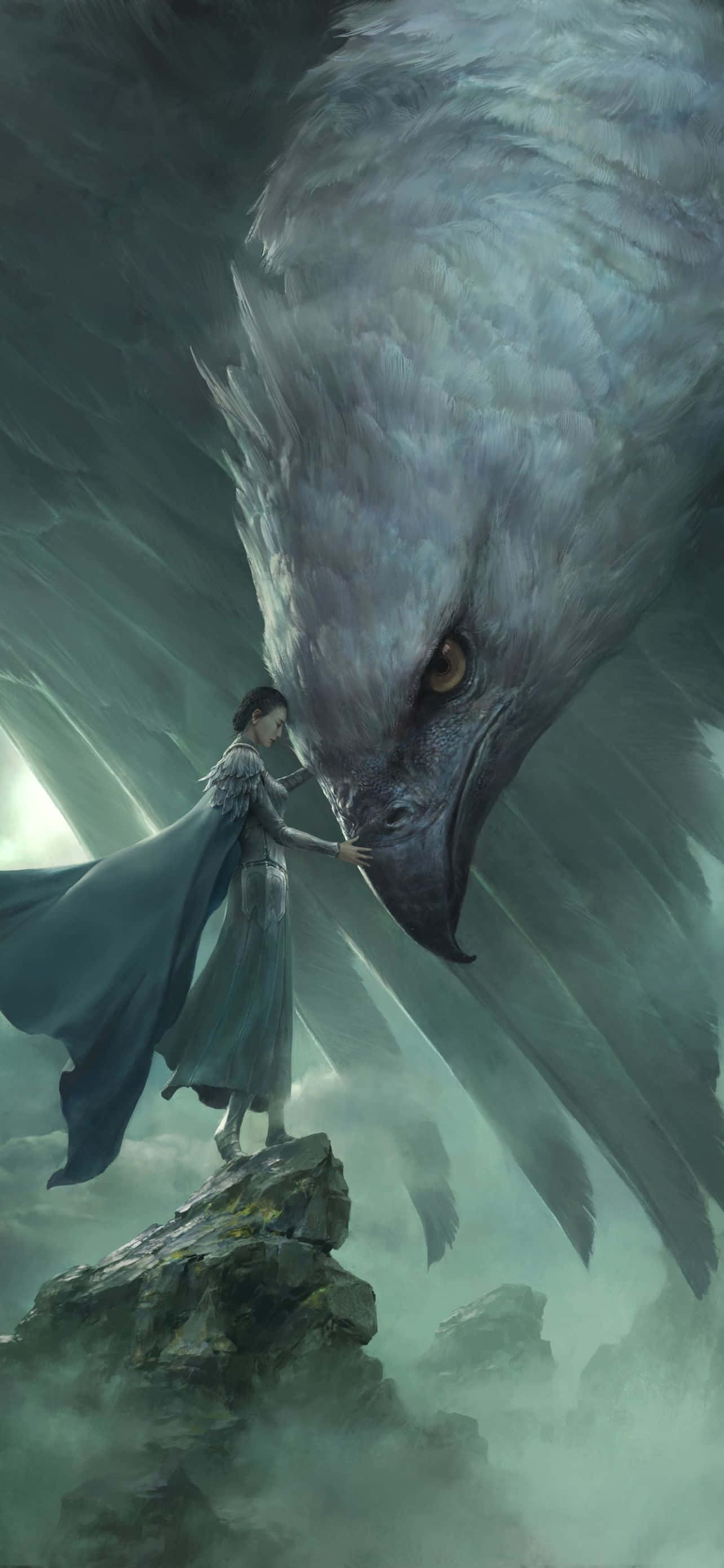 रात में रोशन एक भविष्यवादी शहर का क्षितिज वॉलपेपर