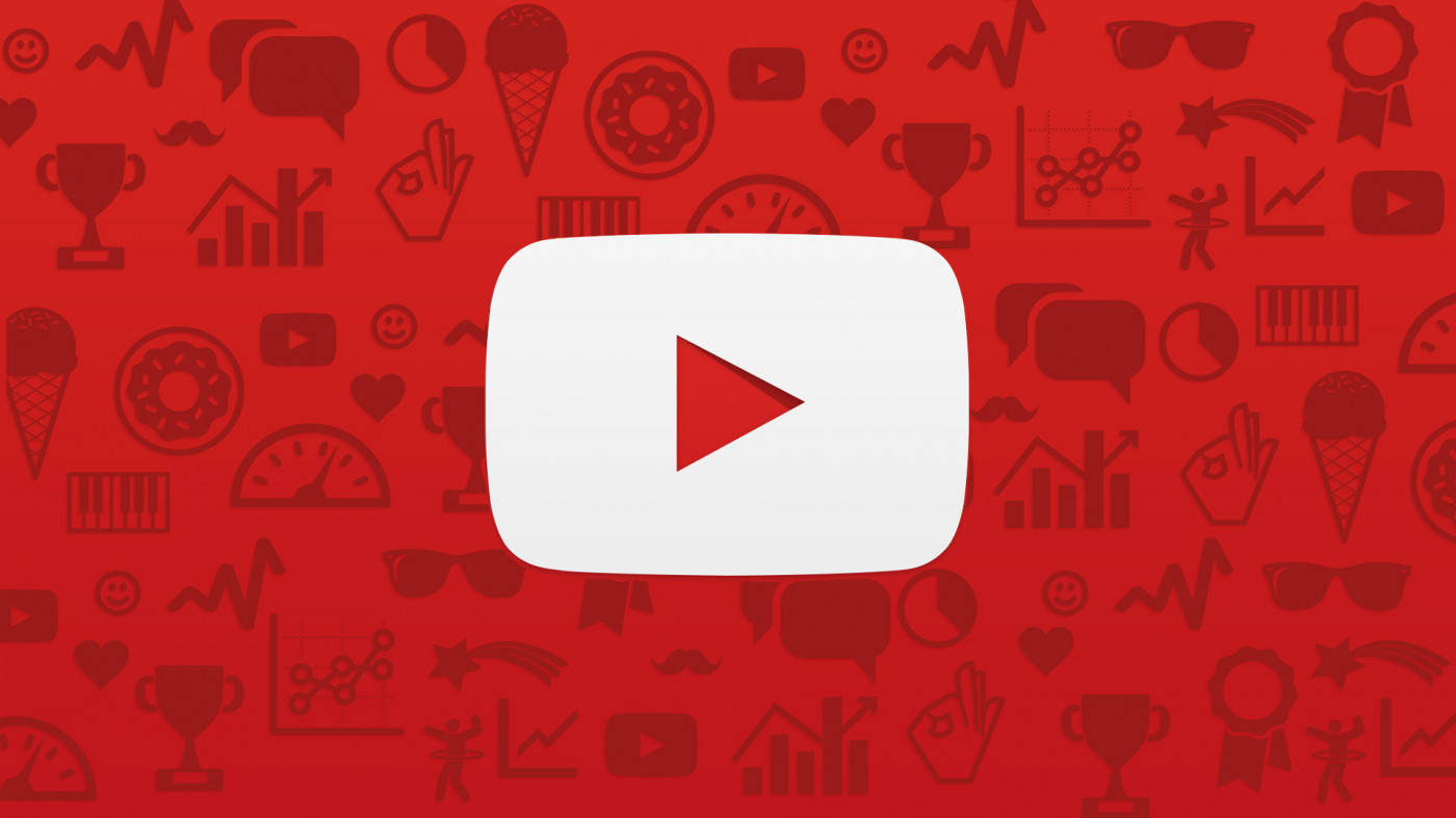 लाल YouTube पृष्ठभूमि वॉलपेपर