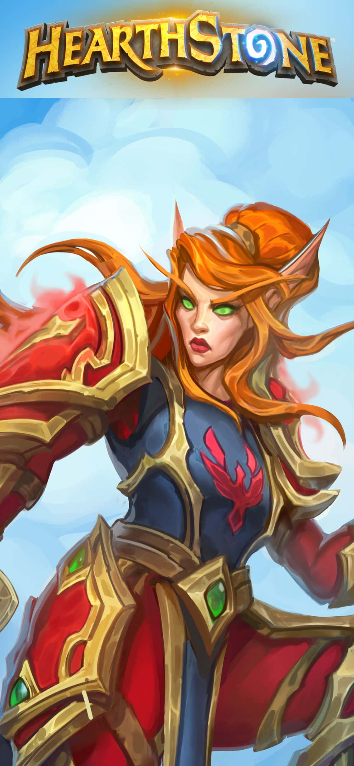 लेडी लियाड्रिन स्किन iPhone XS Hearthstone बैकग्राउंड वॉलपेपर