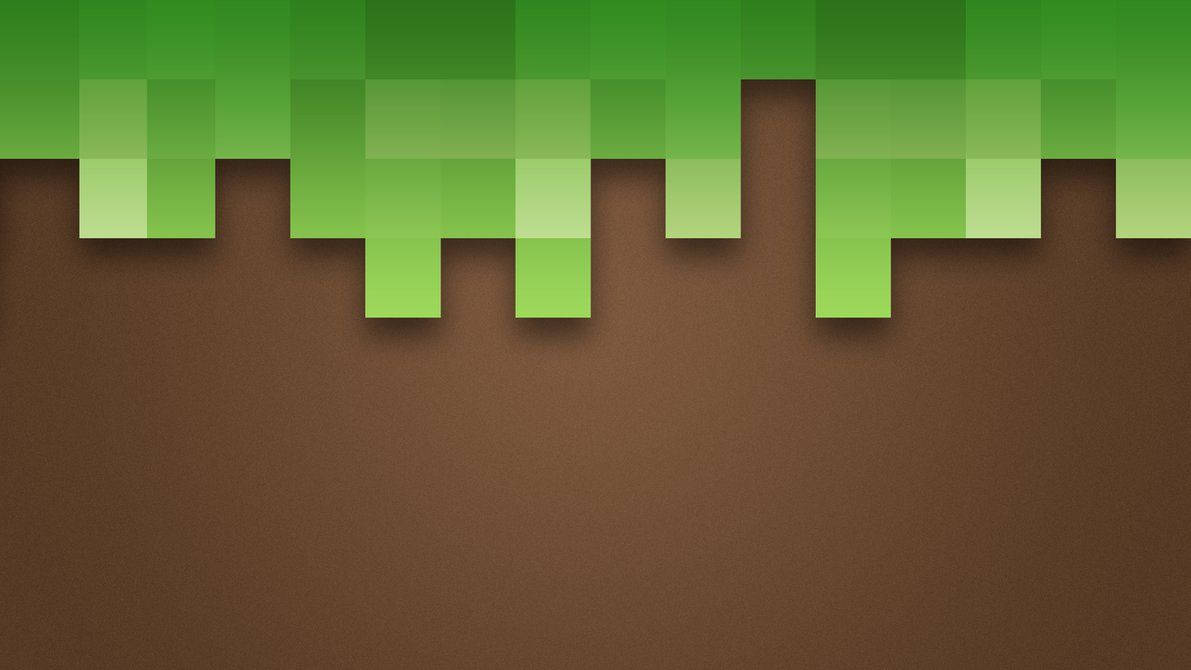सरलीकृत पिक्सेल Minecraft मिट्टी घास वॉलपेपर — माइनक्राफ्ट वॉलपेपर