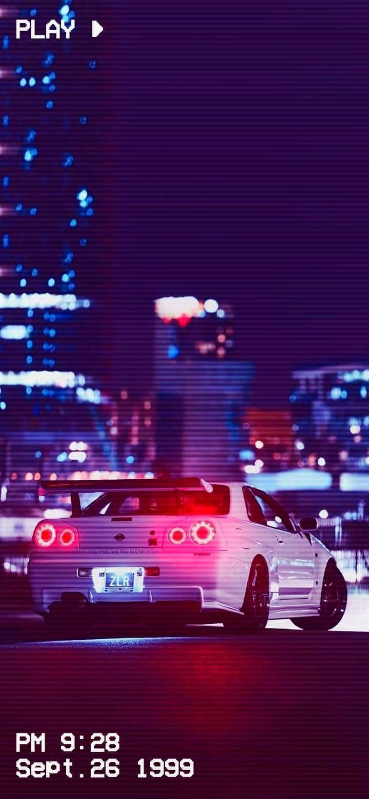 सड़क पर एक विंटेज सवारी, एक क्लासिक Nissan Skyline JDM वॉलपेपर