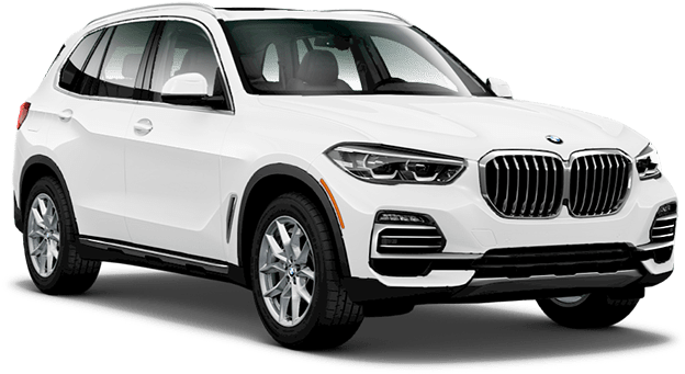 सफेद BMW X5 SUV प्रोफाइल व्यू वॉलपेपर