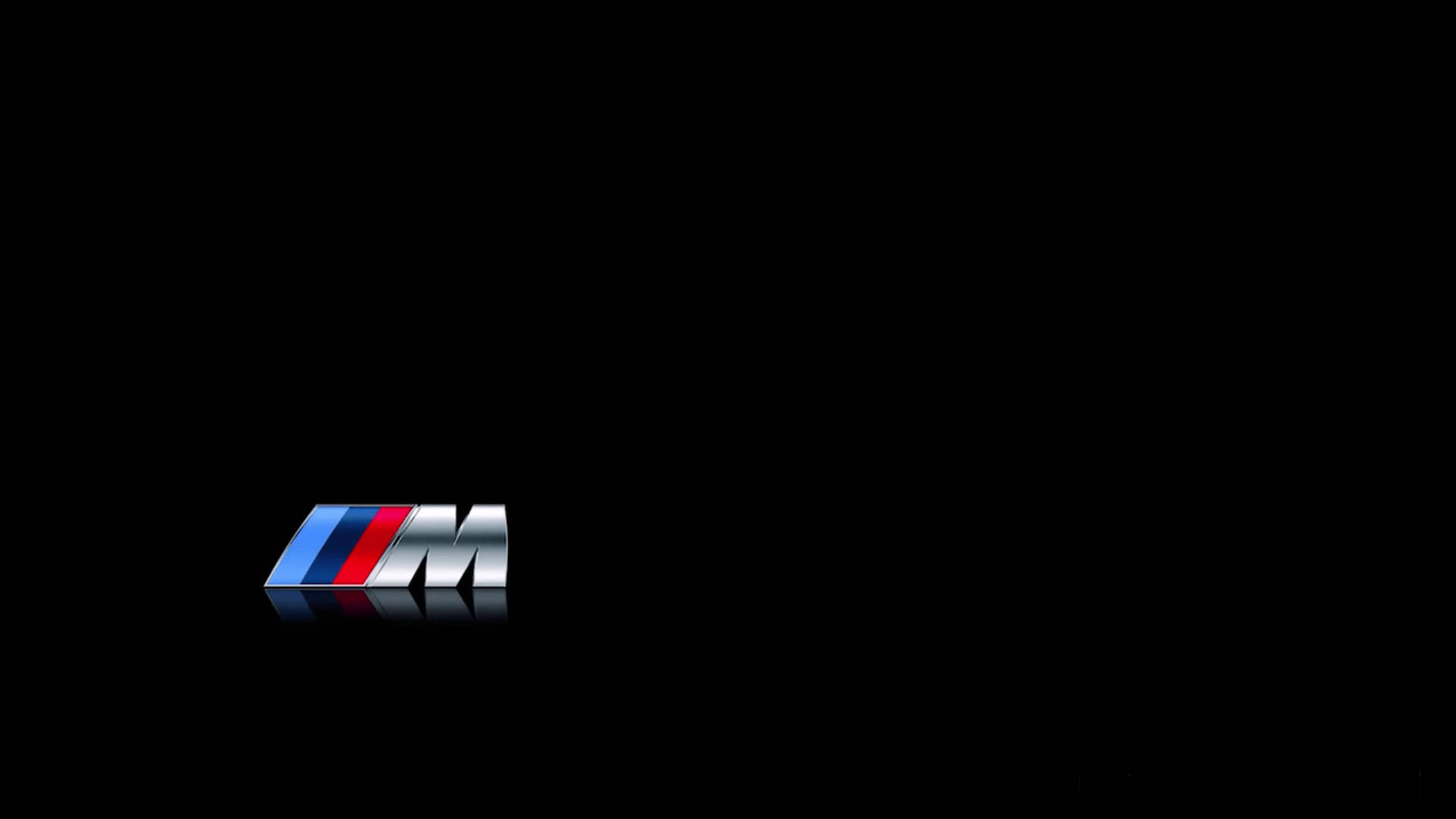 सादा काला BMW M लोगो वॉलपेपर