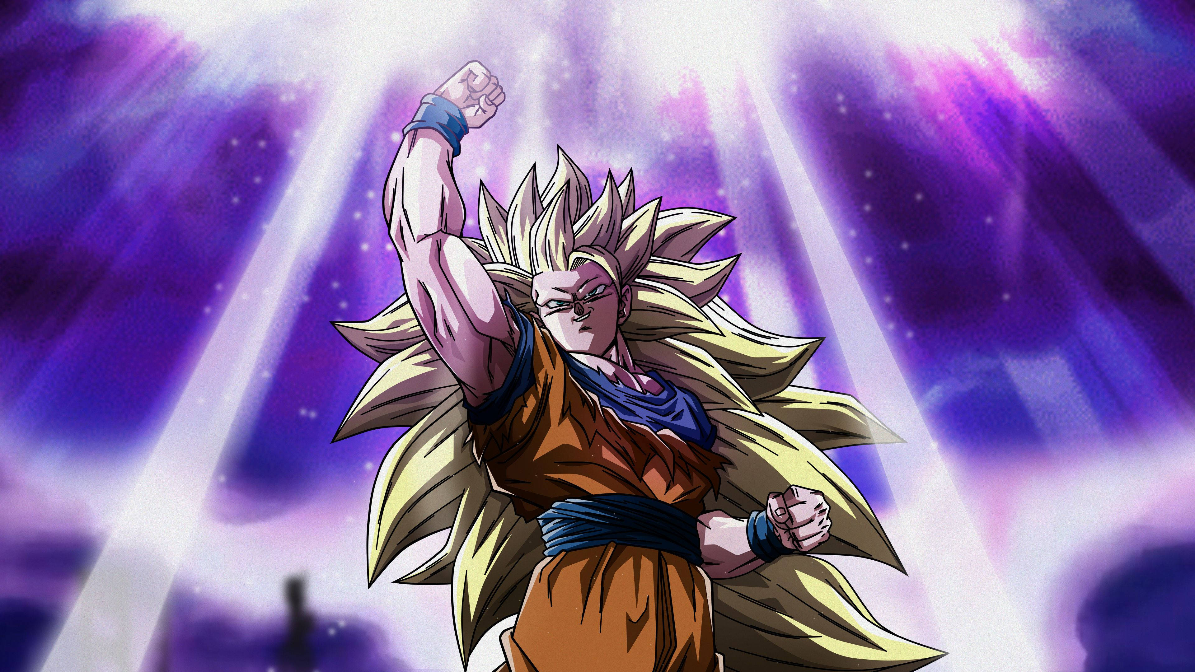 सुपर सैयान 3 गोकू DBZ 4K वॉलपेपर