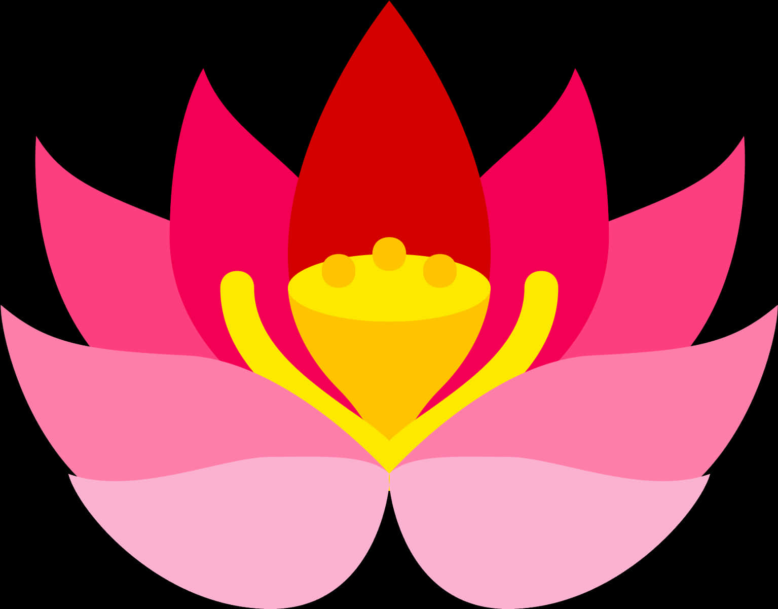 स्टाइलिश कमल फूल चित्रण वॉलपेपर