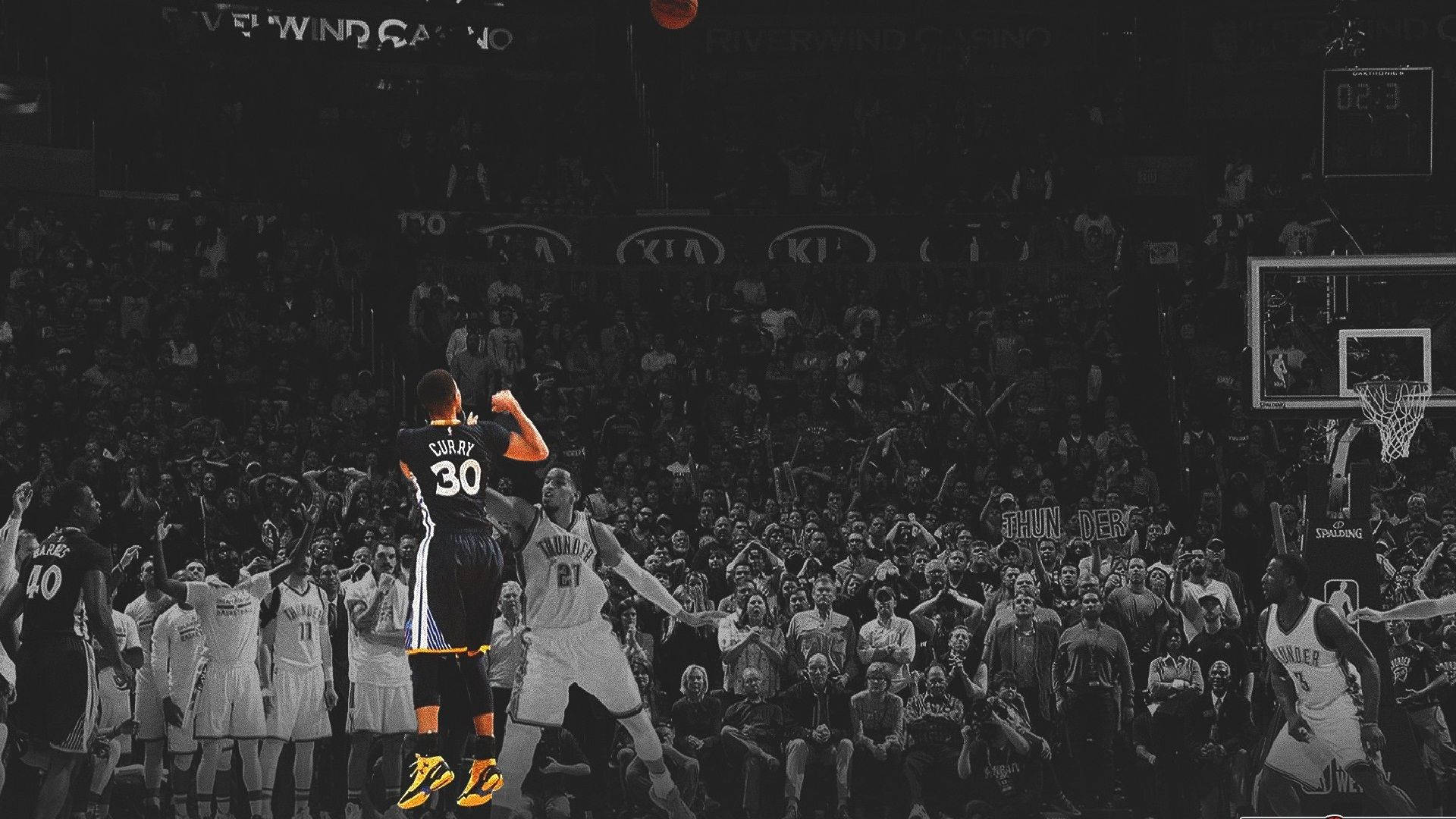 स्टीफन करी NBA डेस्कटॉप डिसेचुरेटेड — बास्केटबॉल जीआईएफ वॉलपेपर