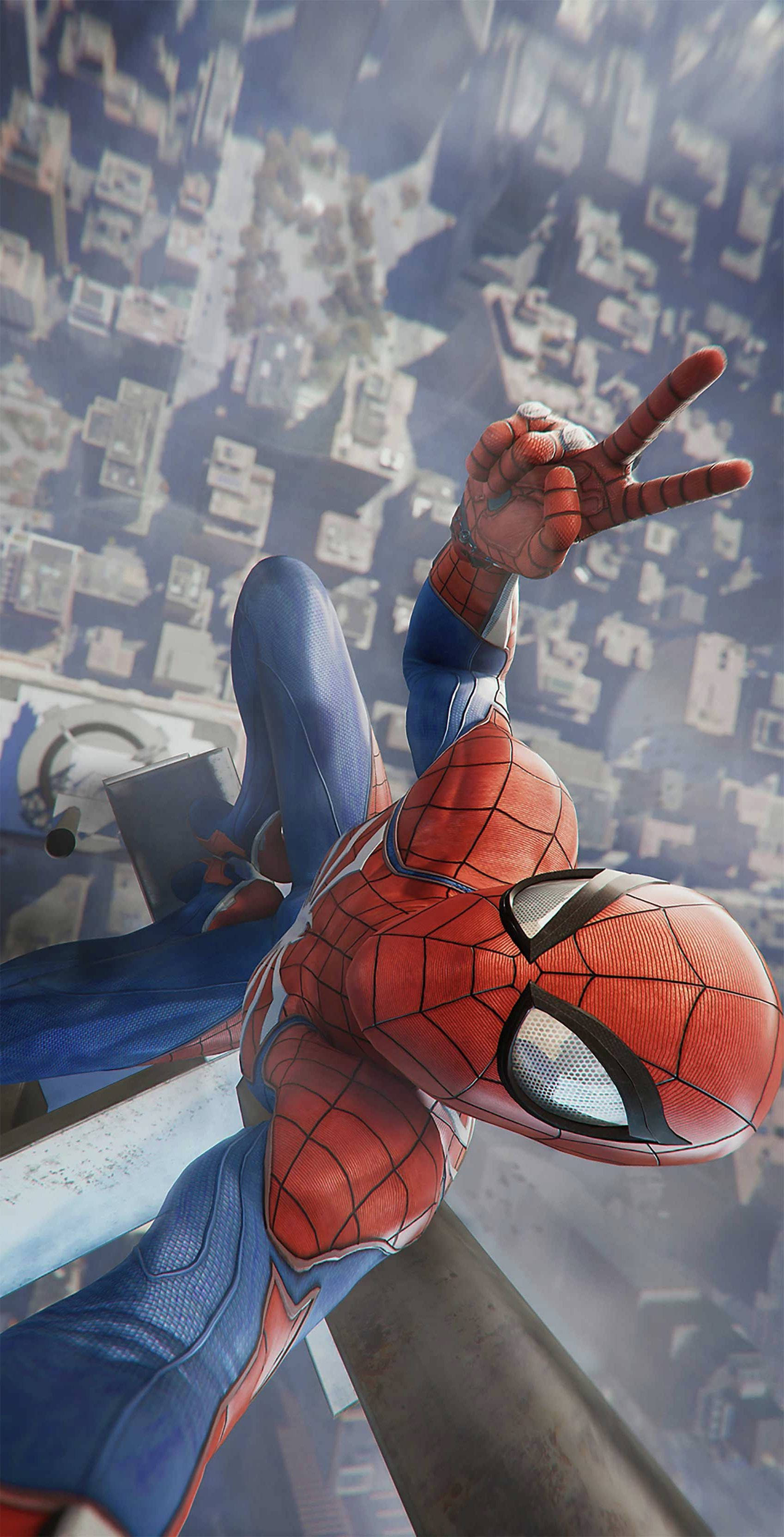 स्पाइडर मैन PS4 सेल्फी वॉलपेपर