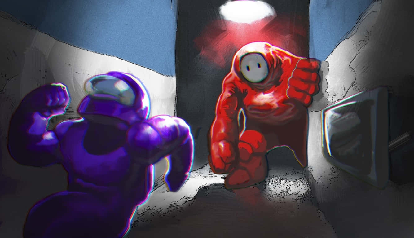 “हमारे साथ एक रोमांचक गेम अमंग अस में शामिल हों” वॉलपेपर