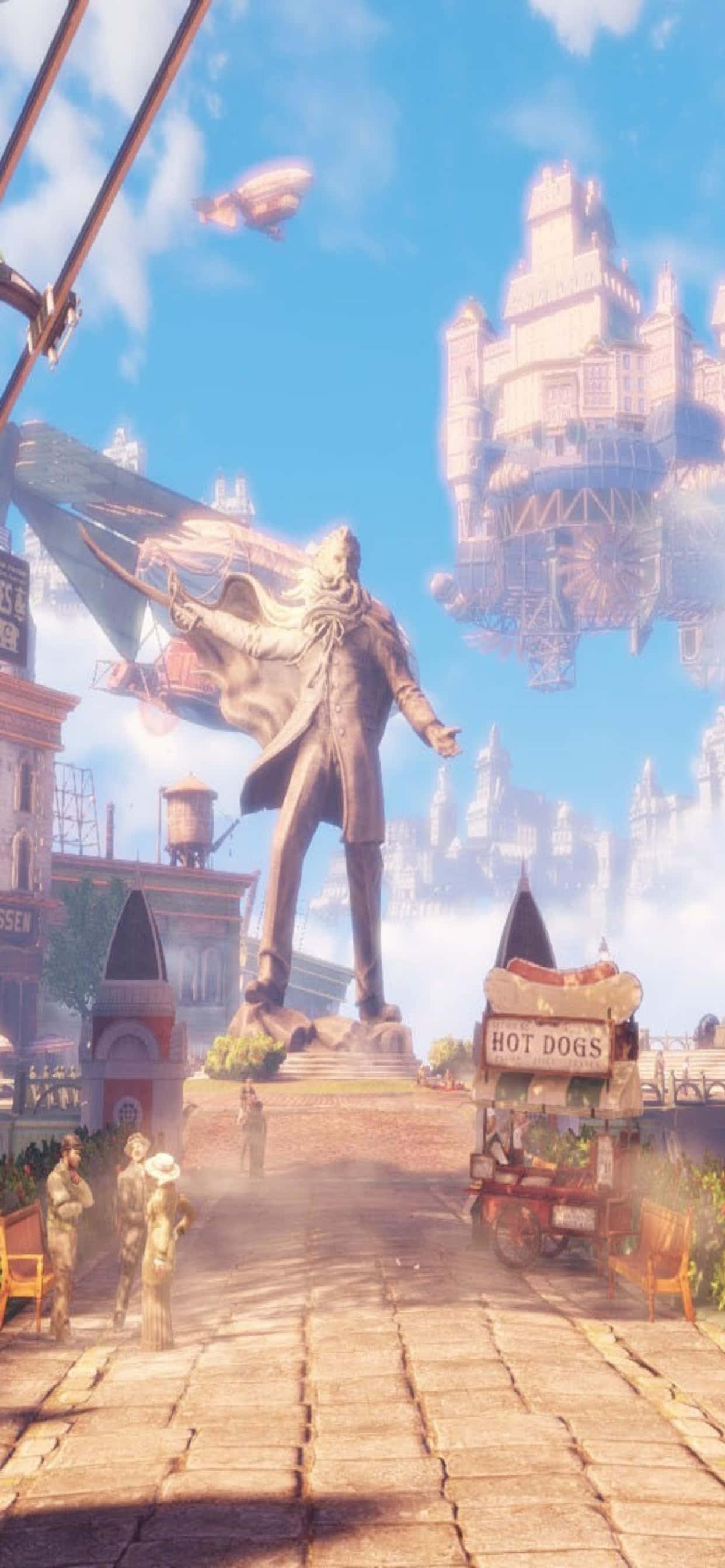 हेवन iPhone Xs Max Bioshock Infinite बैकग्राउंड वॉलपेपर