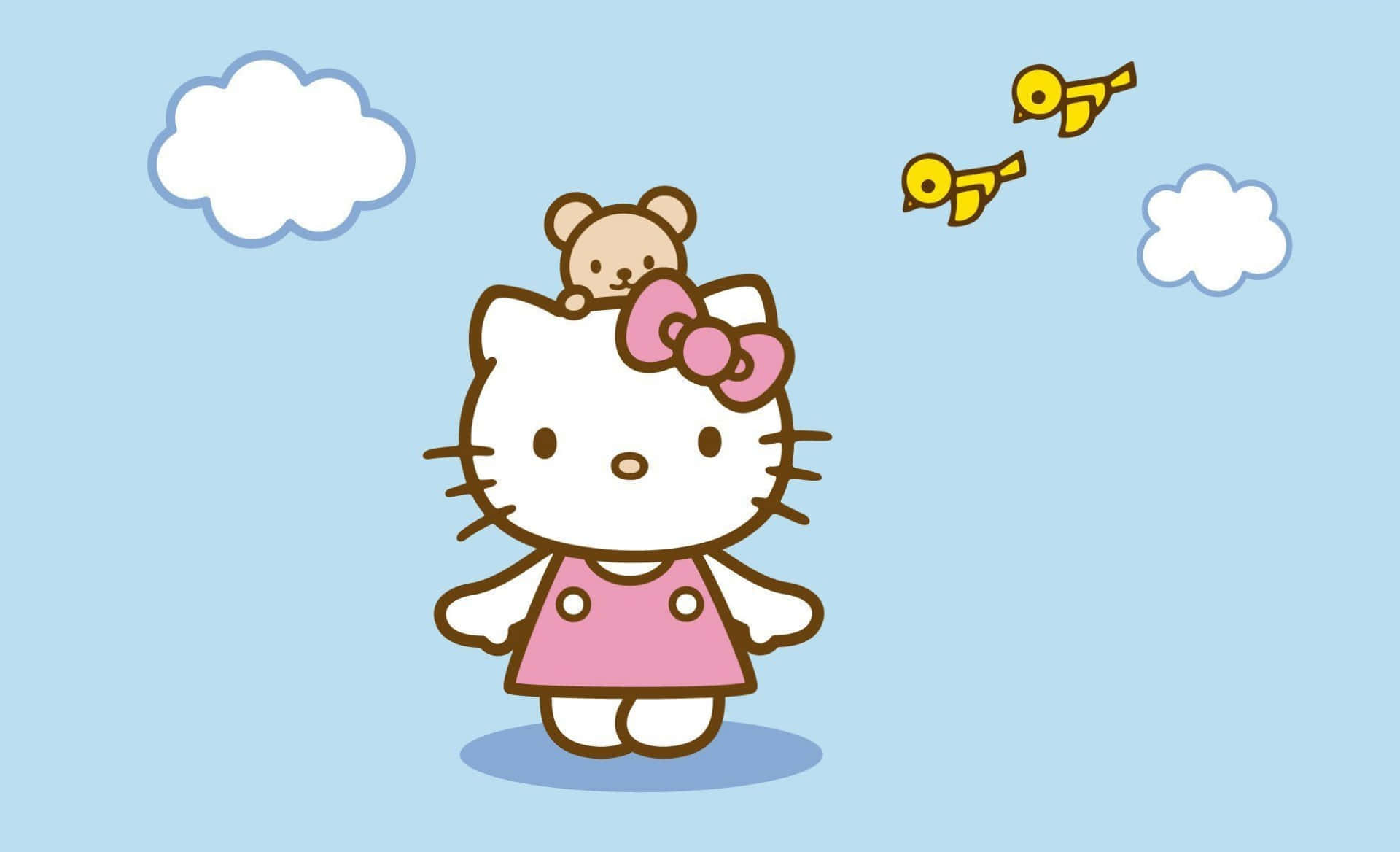 हैलो किट्टी लैपटॉप — 산리오 GIF वॉलपेपर