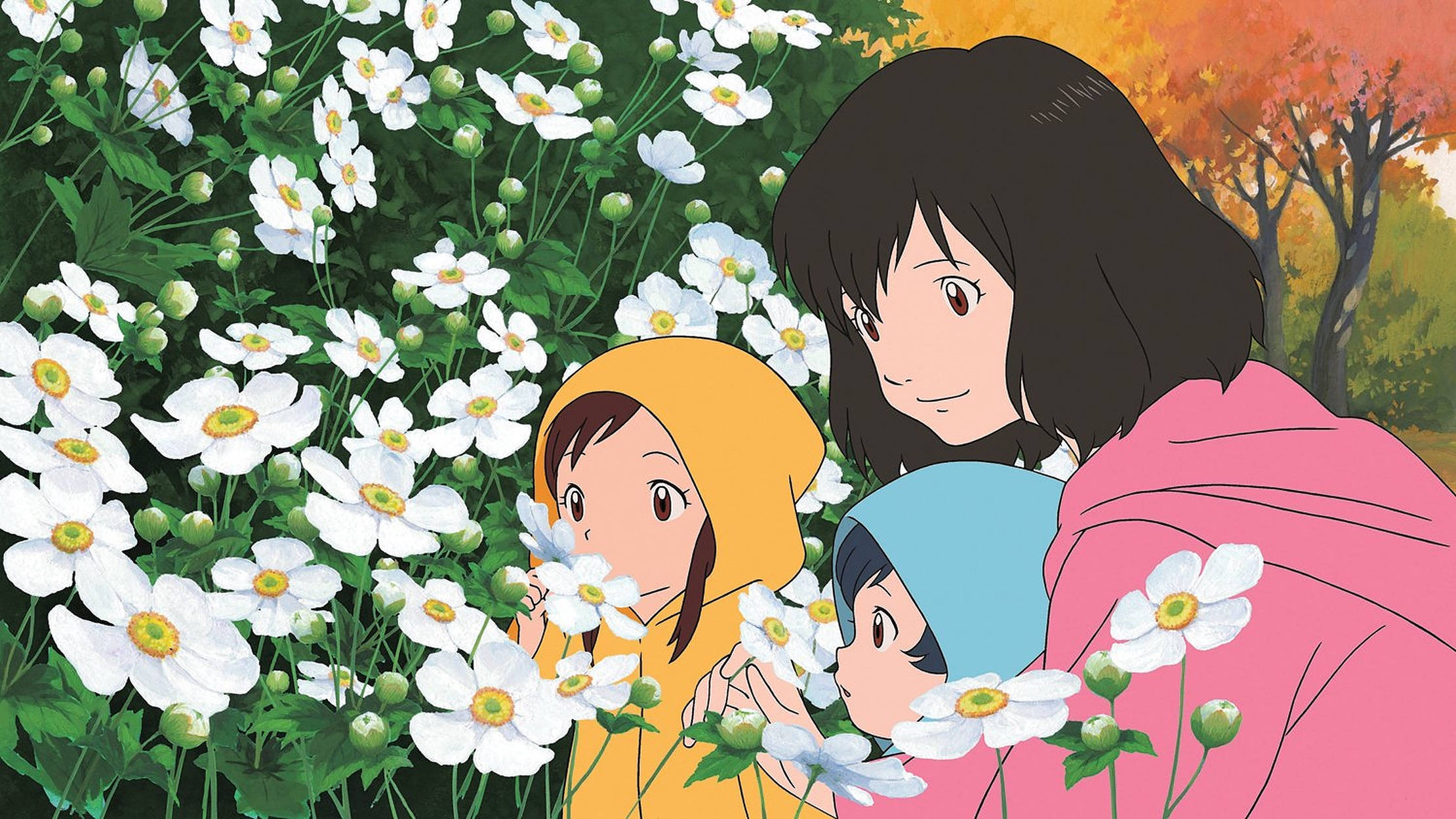 ウルフ・チルドレンのアニメの子供たち वॉलपेपर