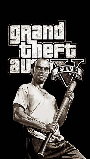 1080P GTA 5 ट्रेवर फिलिप्स ब्लैक एंड व्हाइट — जीटीए वॉलपेपर