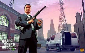 1080P GTA 5 माइकल डेसांटा — जीटीए वॉलपेपर