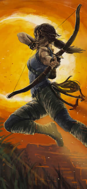 Android Rise Of The Tomb Raider पृष्ठभूमि — आईफोन 14 प्रो वॉलपेपर
